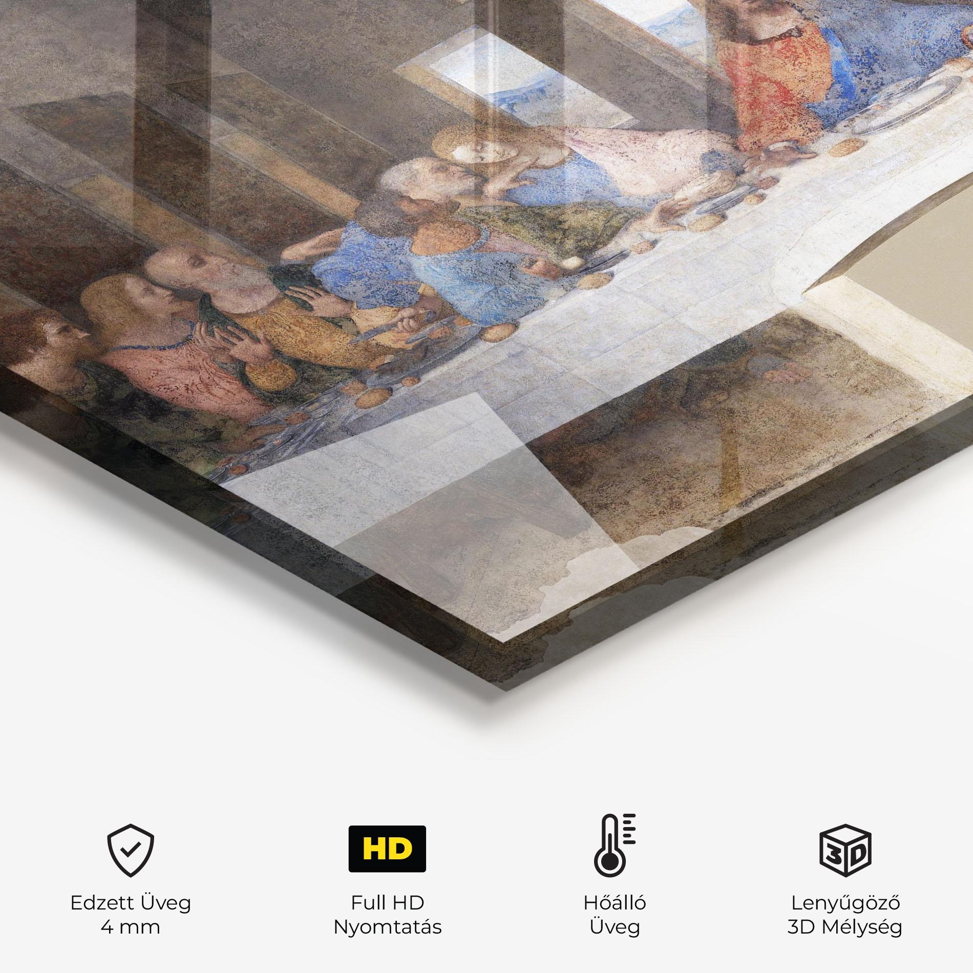 Konyhai üveg hátfal Jesus Eating mockup 2