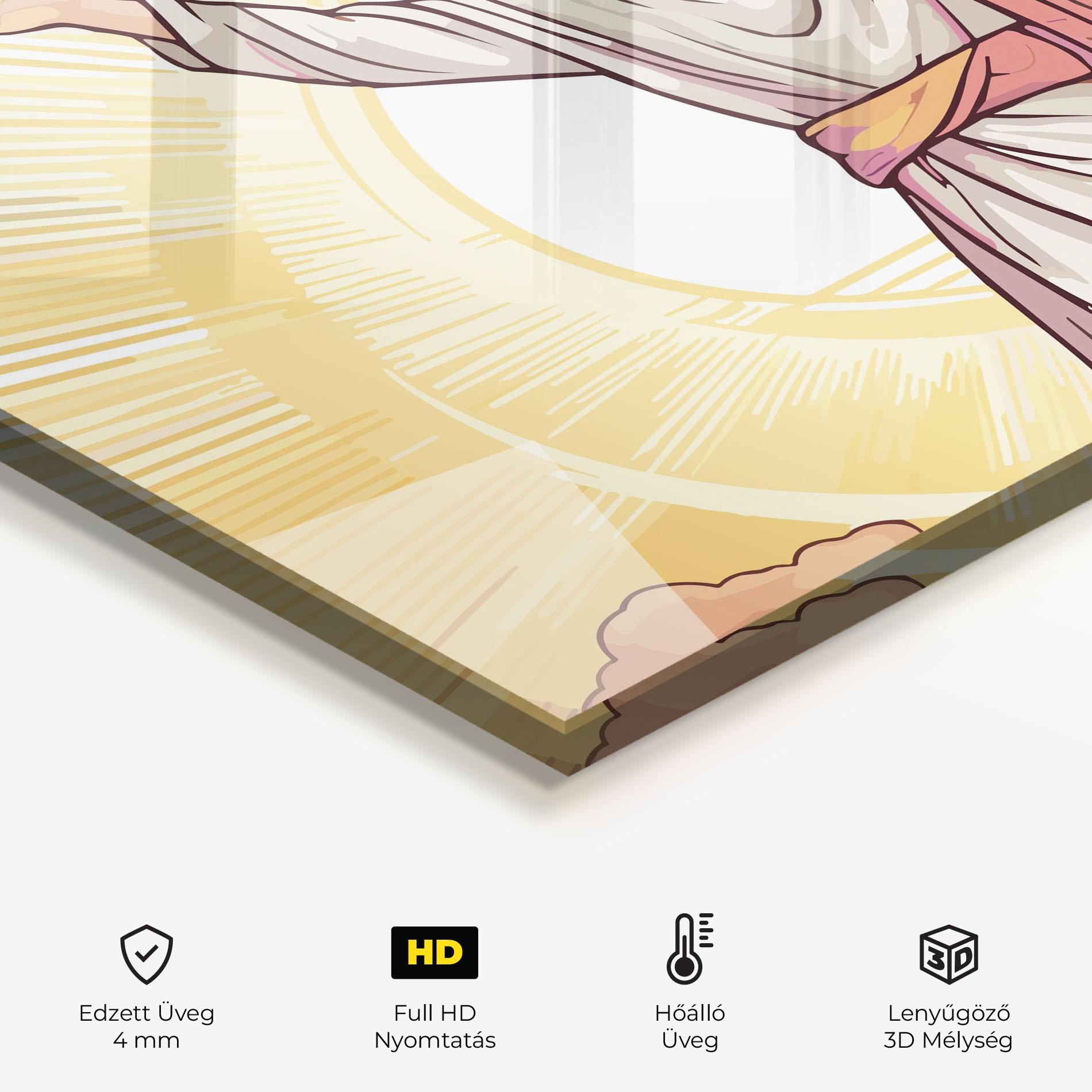 Konyhai üveg hátfal Jesus Power mockup 2