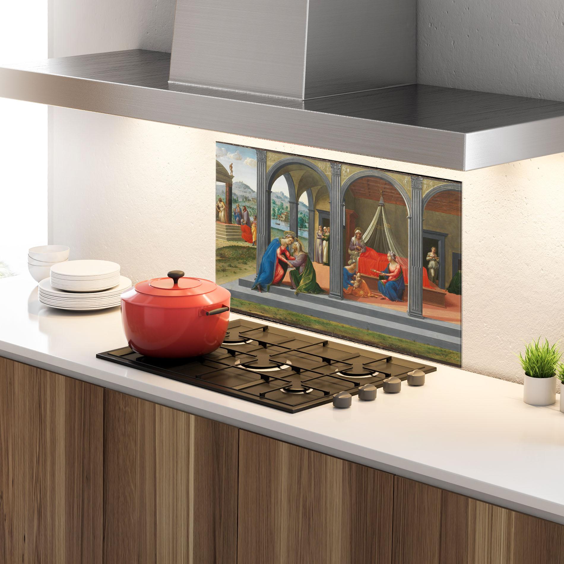 Konyhai üveg hátfal Divine Building mockup 4