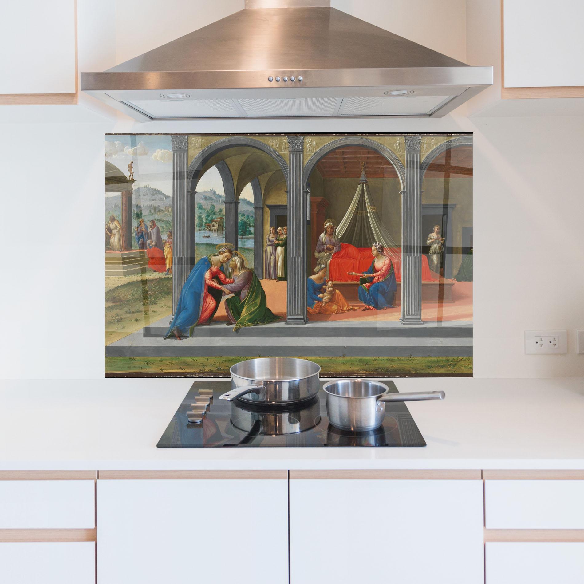 Konyhai üveg hátfal Divine Building mockup 5