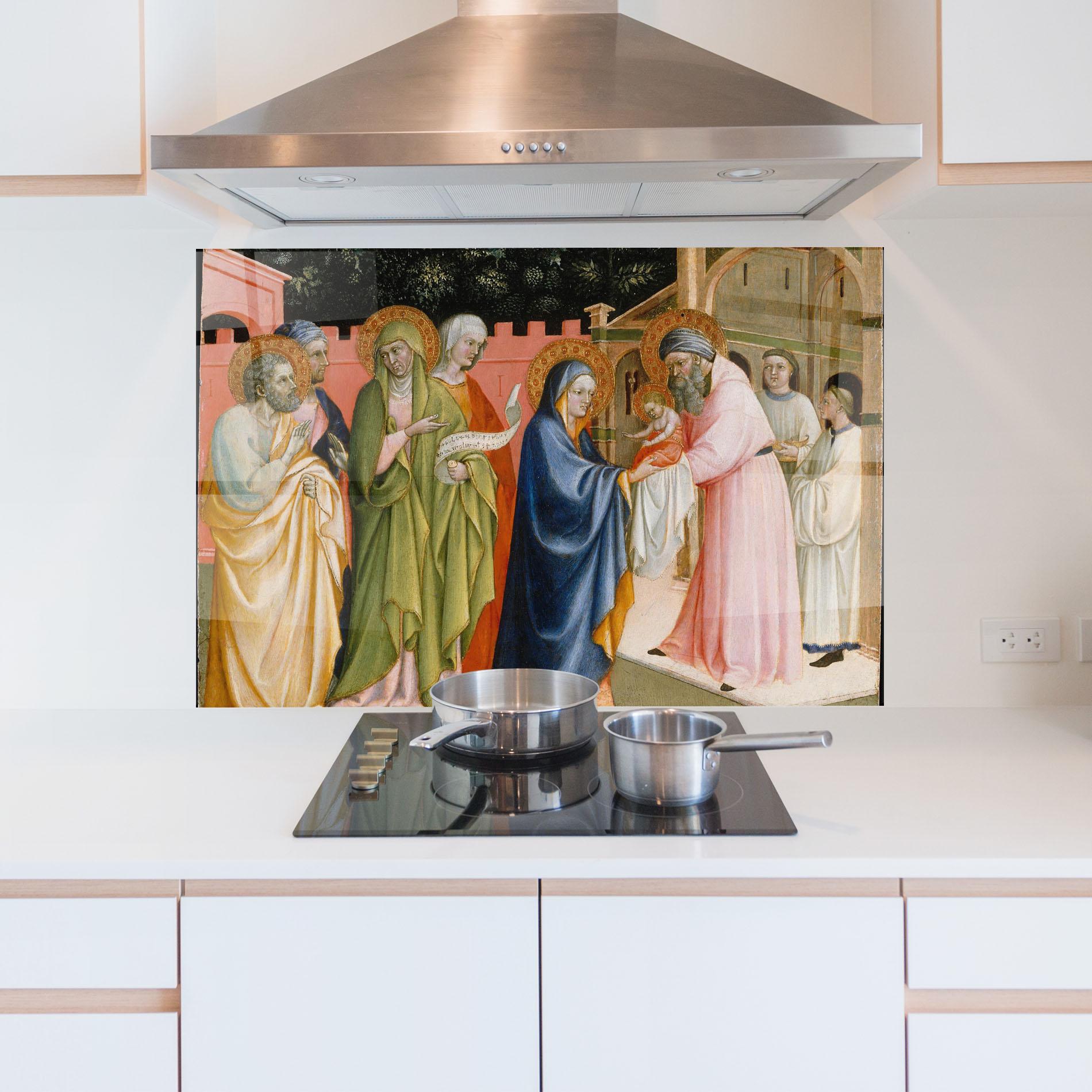 Konyhai üveg hátfal Healing Touch mockup 5