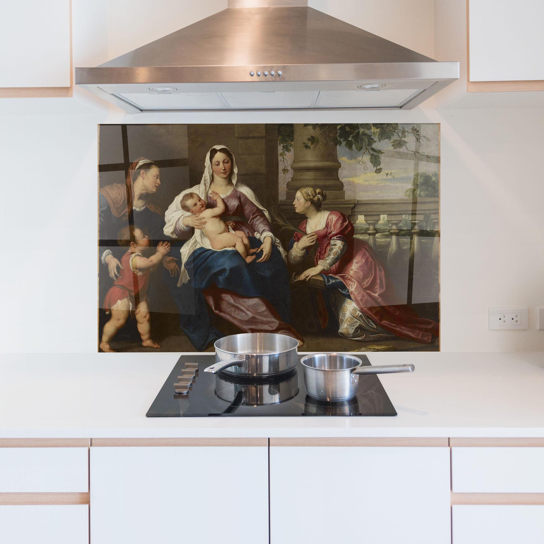 Konyhai üveg hátfal Risen Glory mockup 5