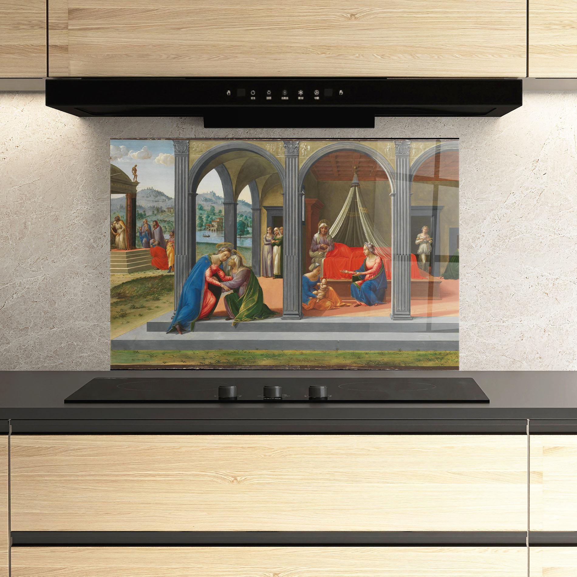 Konyhai üveg hátfal Divine Building mockup 3