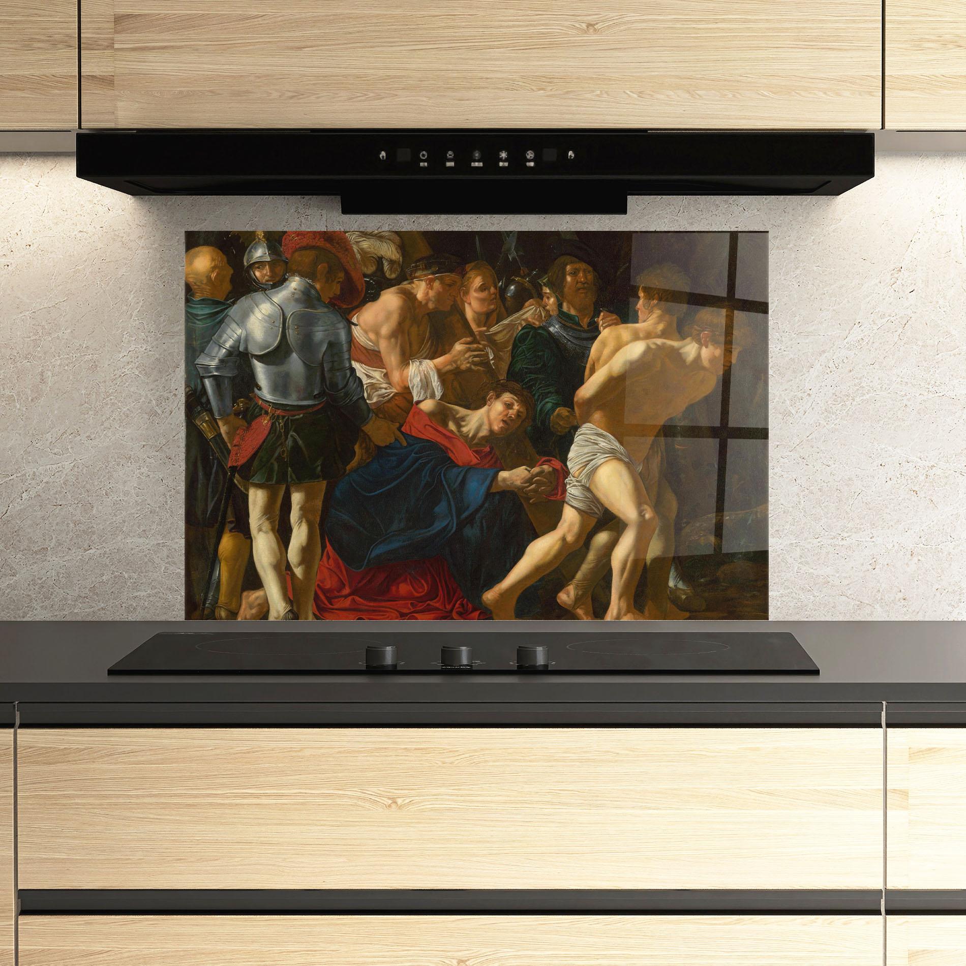 Konyhai üveg hátfal Old Running mockup 3