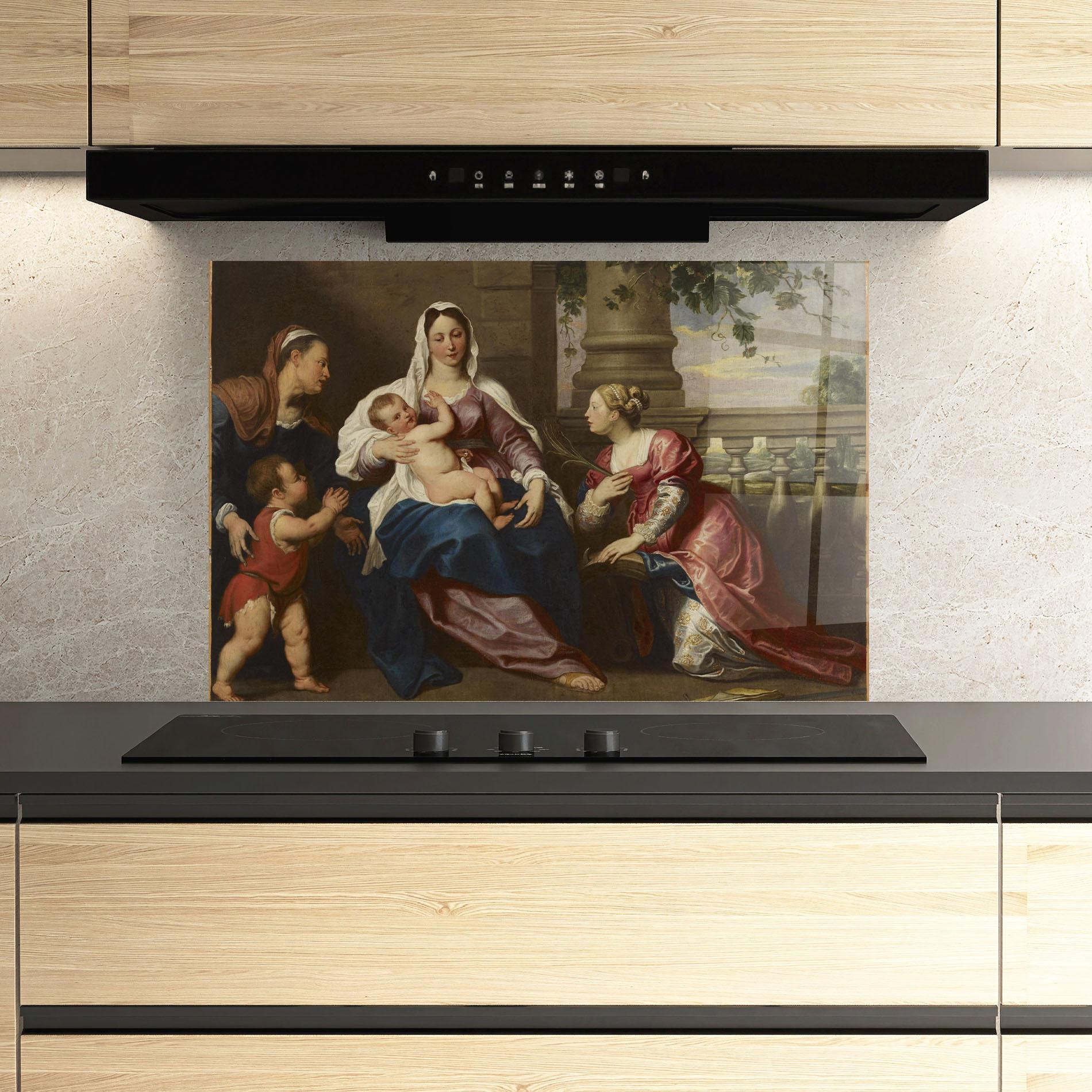 Konyhai üveg hátfal Risen Glory mockup 3