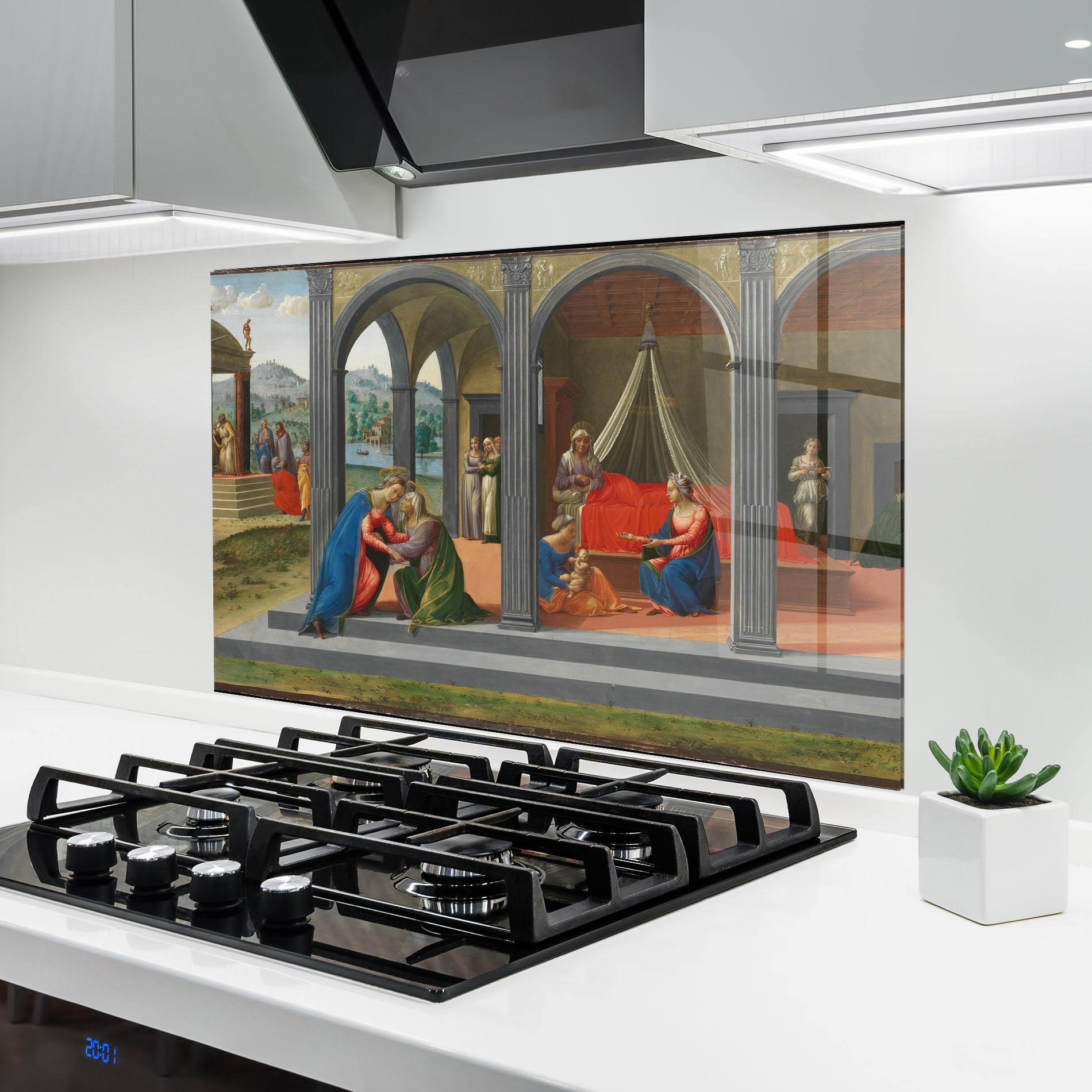 Konyhai üveg hátfal Divine Building mockup 6