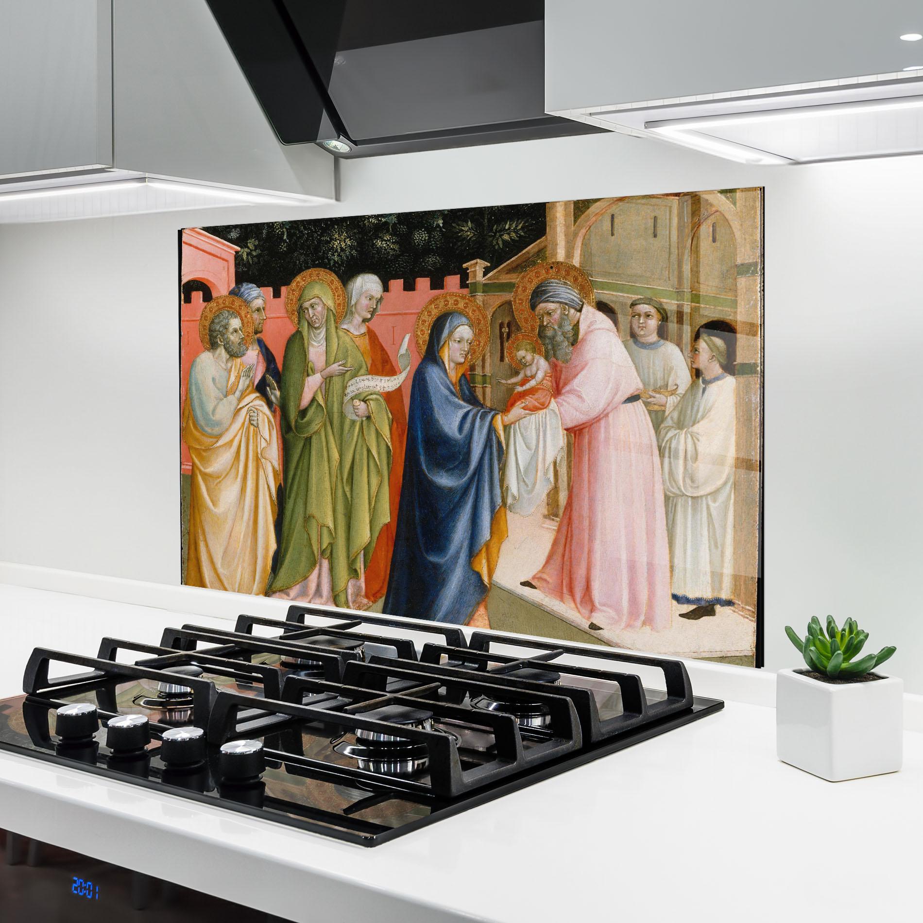 Konyhai üveg hátfal Healing Touch mockup 6