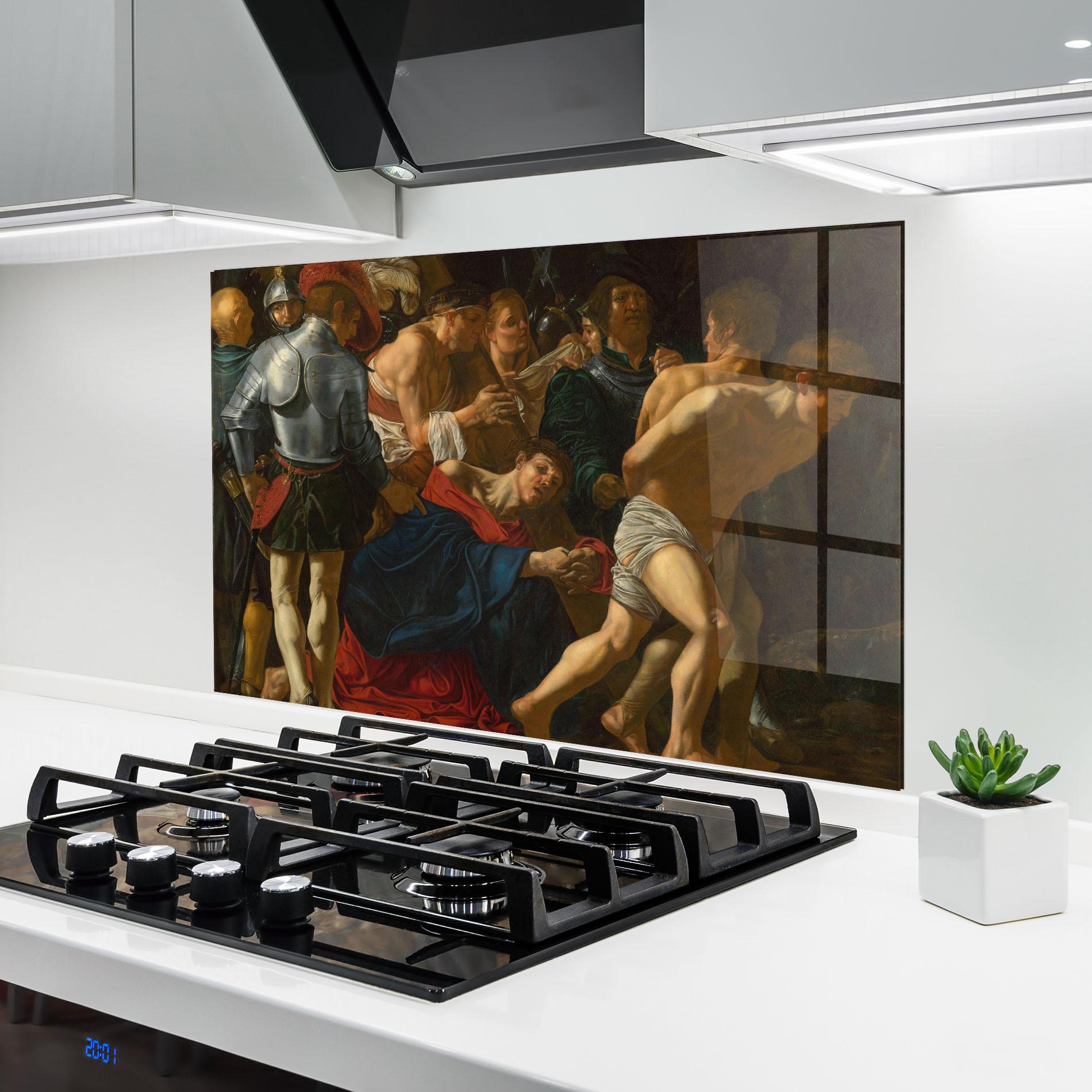 Konyhai üveg hátfal Old Running mockup 6