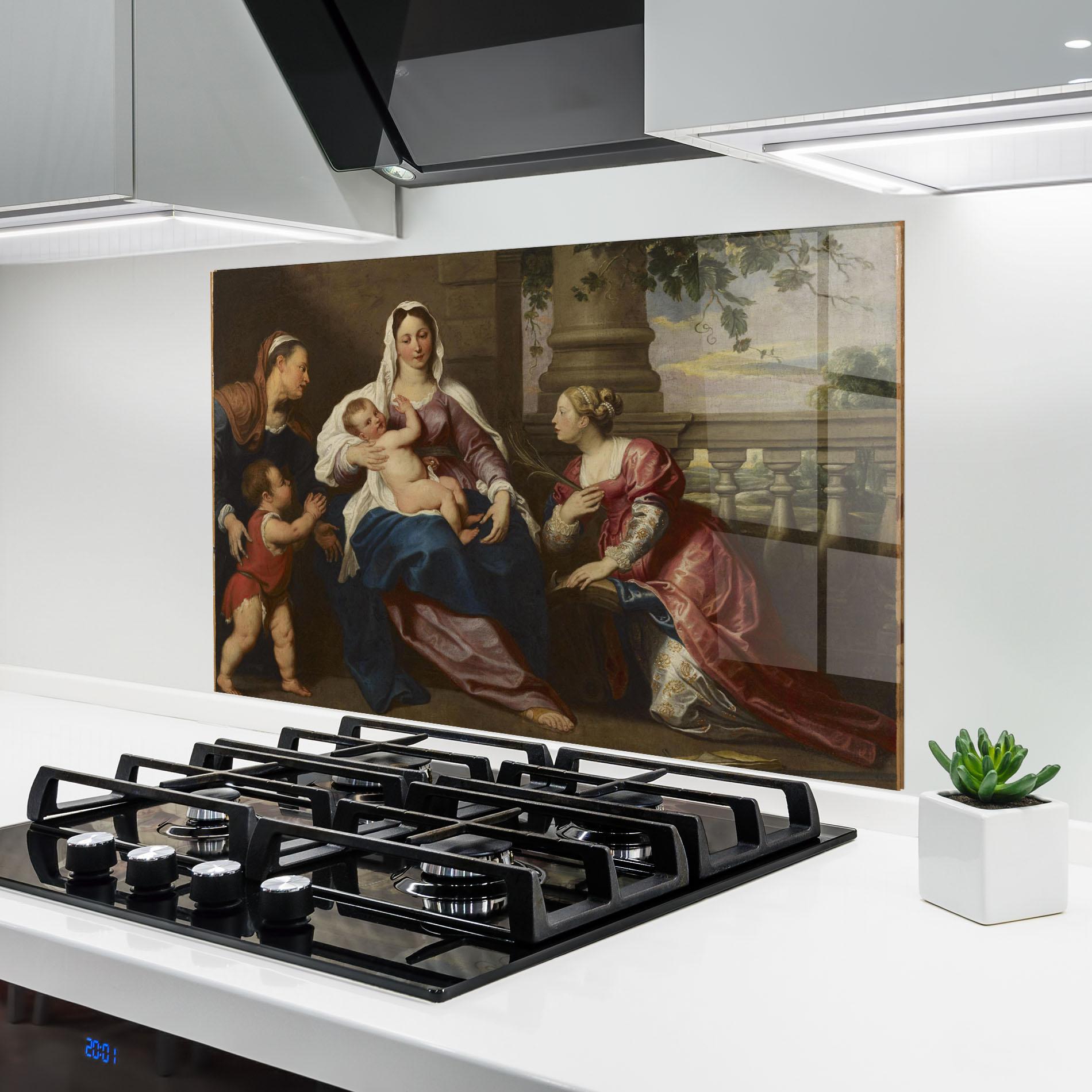 Konyhai üveg hátfal Risen Glory mockup 6