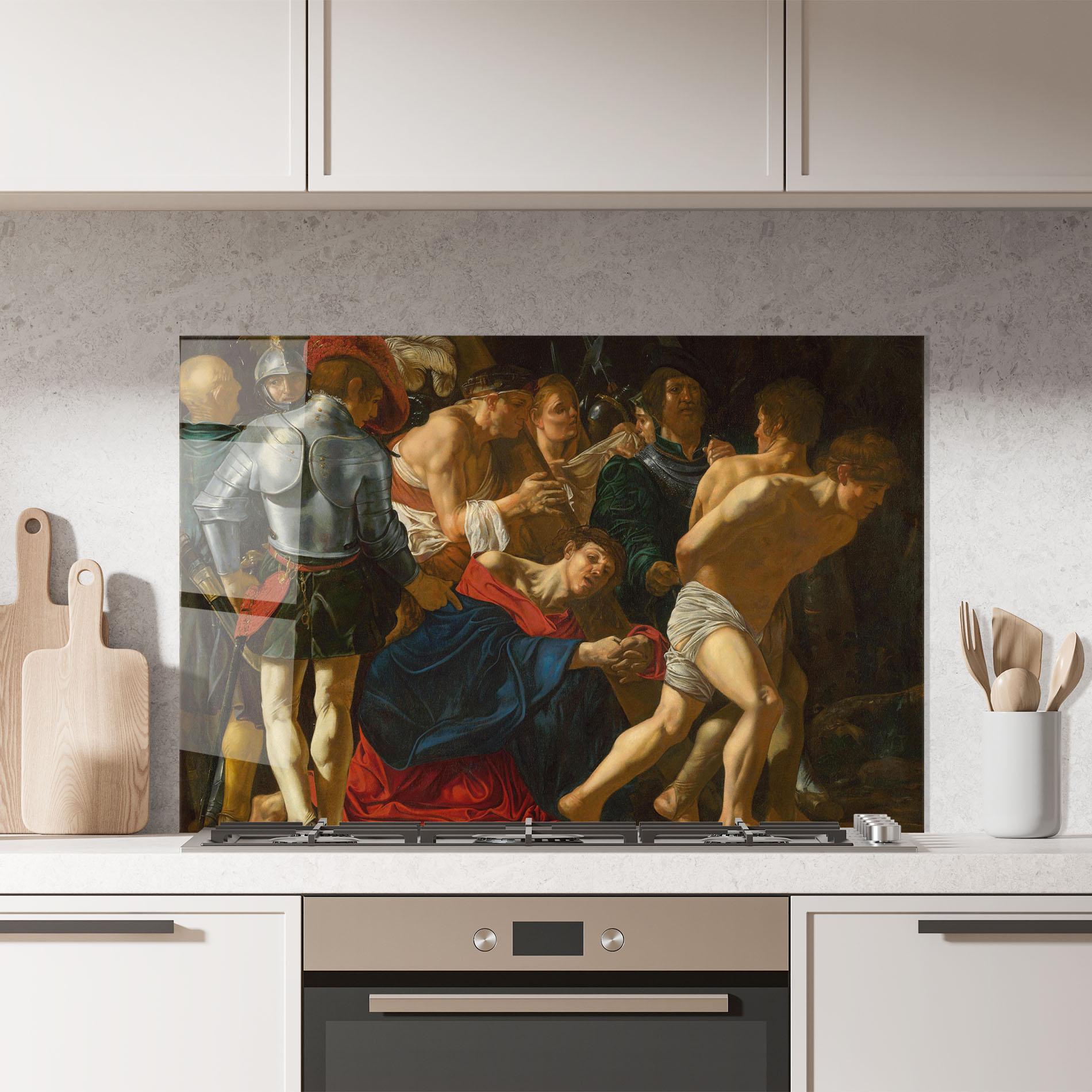 Konyhai üveg hátfal Old Running mockup 7