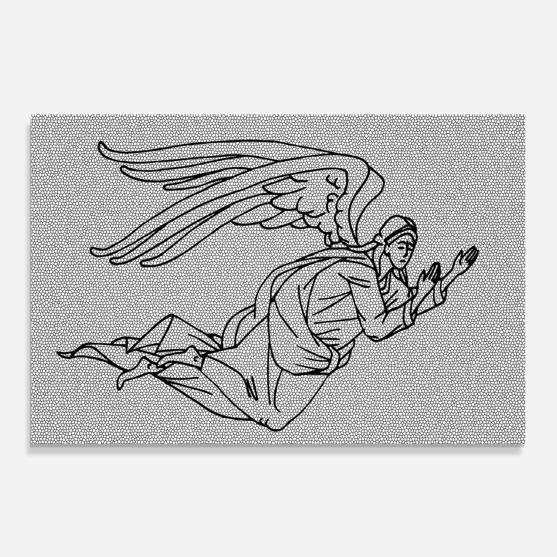 Konyhai üveg hátfal Angel Flying mockup 0