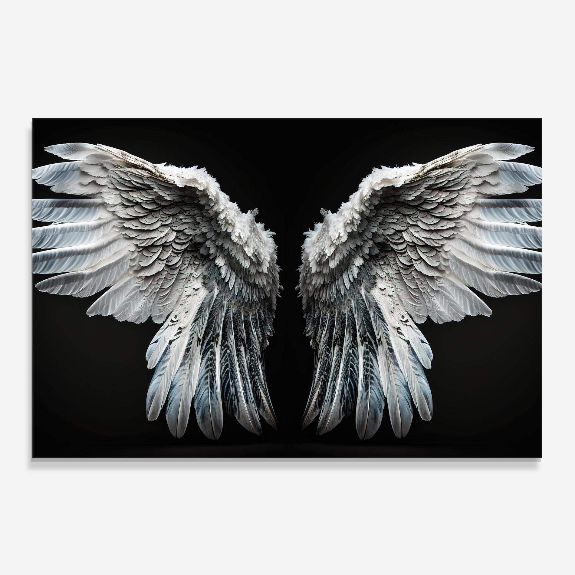 Konyhai üveg hátfal Big Angel Wings mockup 0