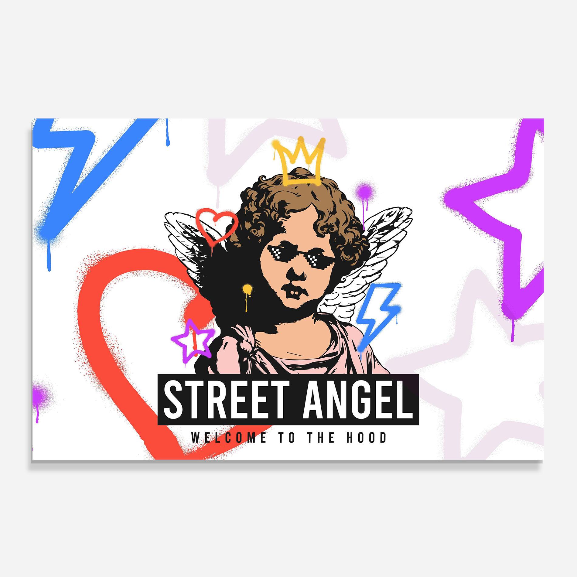 Konyhai üveg hátfal Hood Angel mockup 0