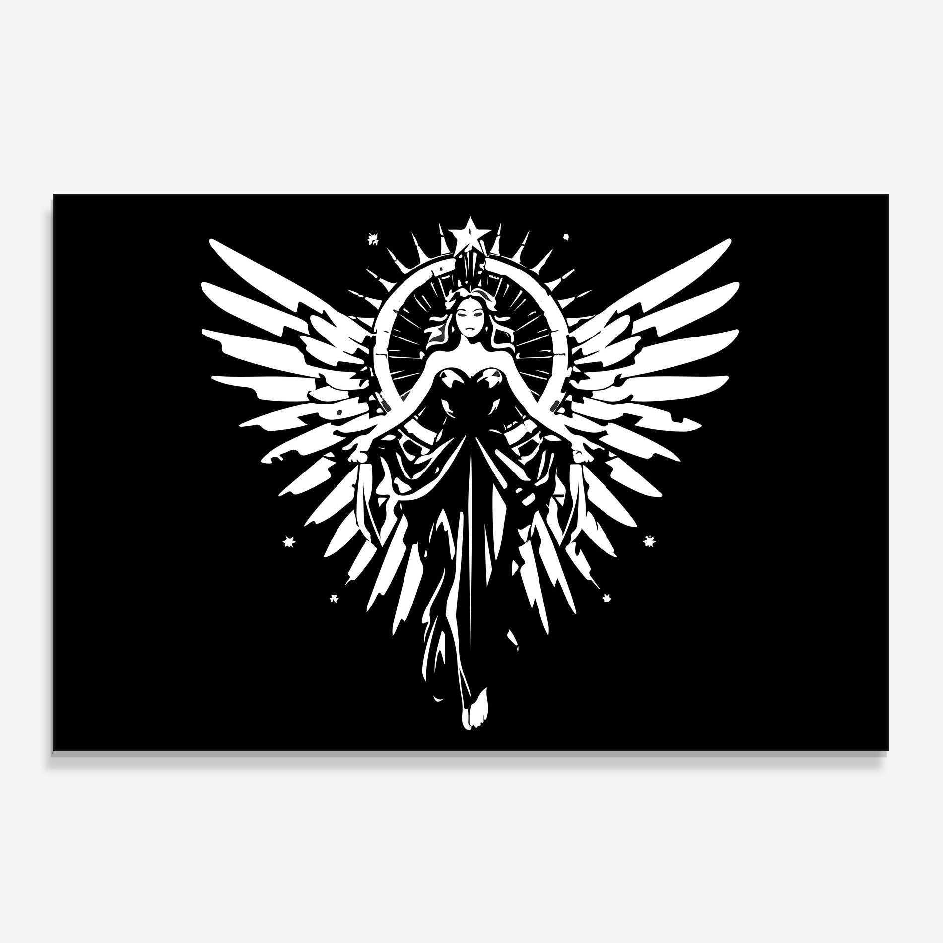 Konyhai üveg hátfal Jewels Angel mockup 0