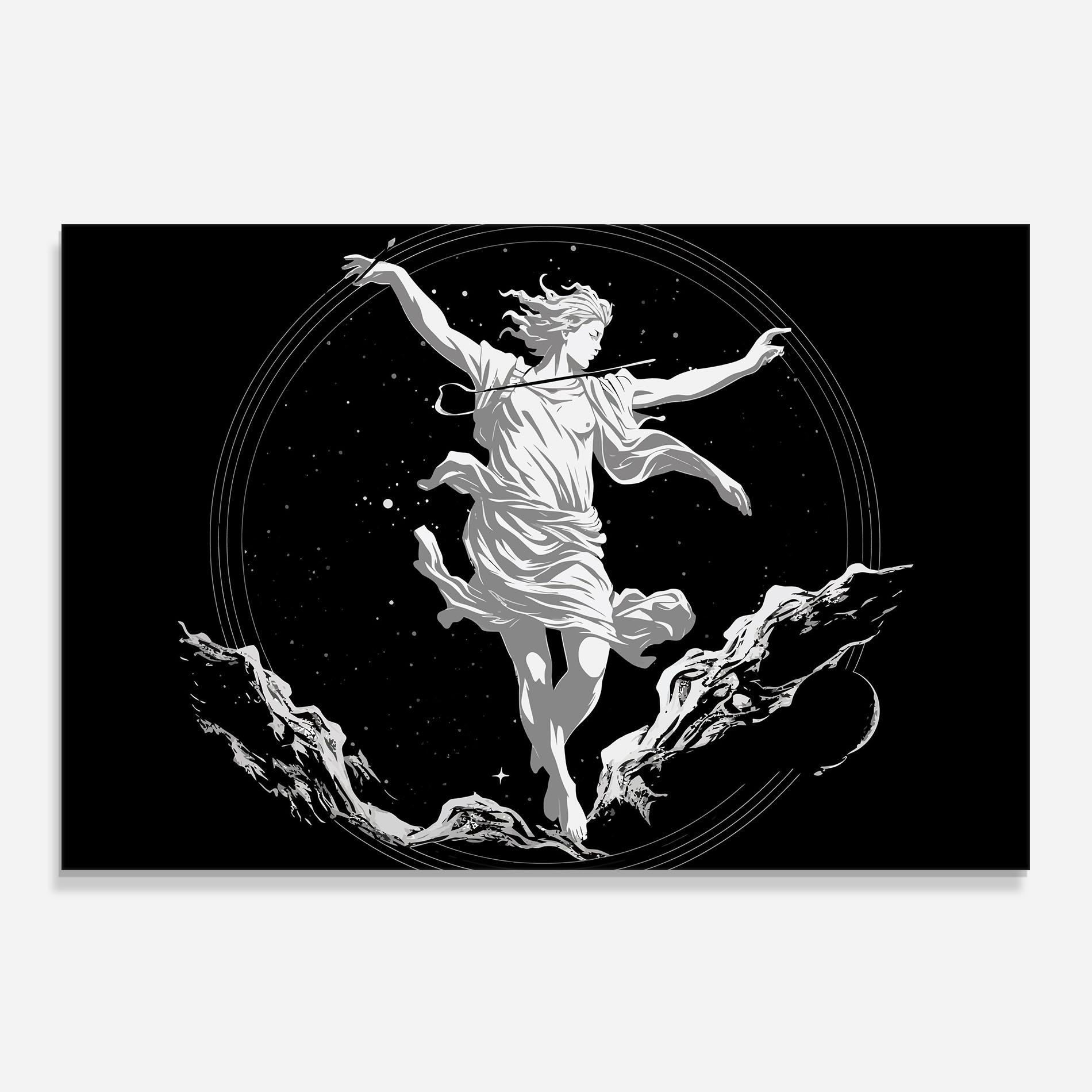 Konyhai üveg hátfal Statue Angel mockup 0