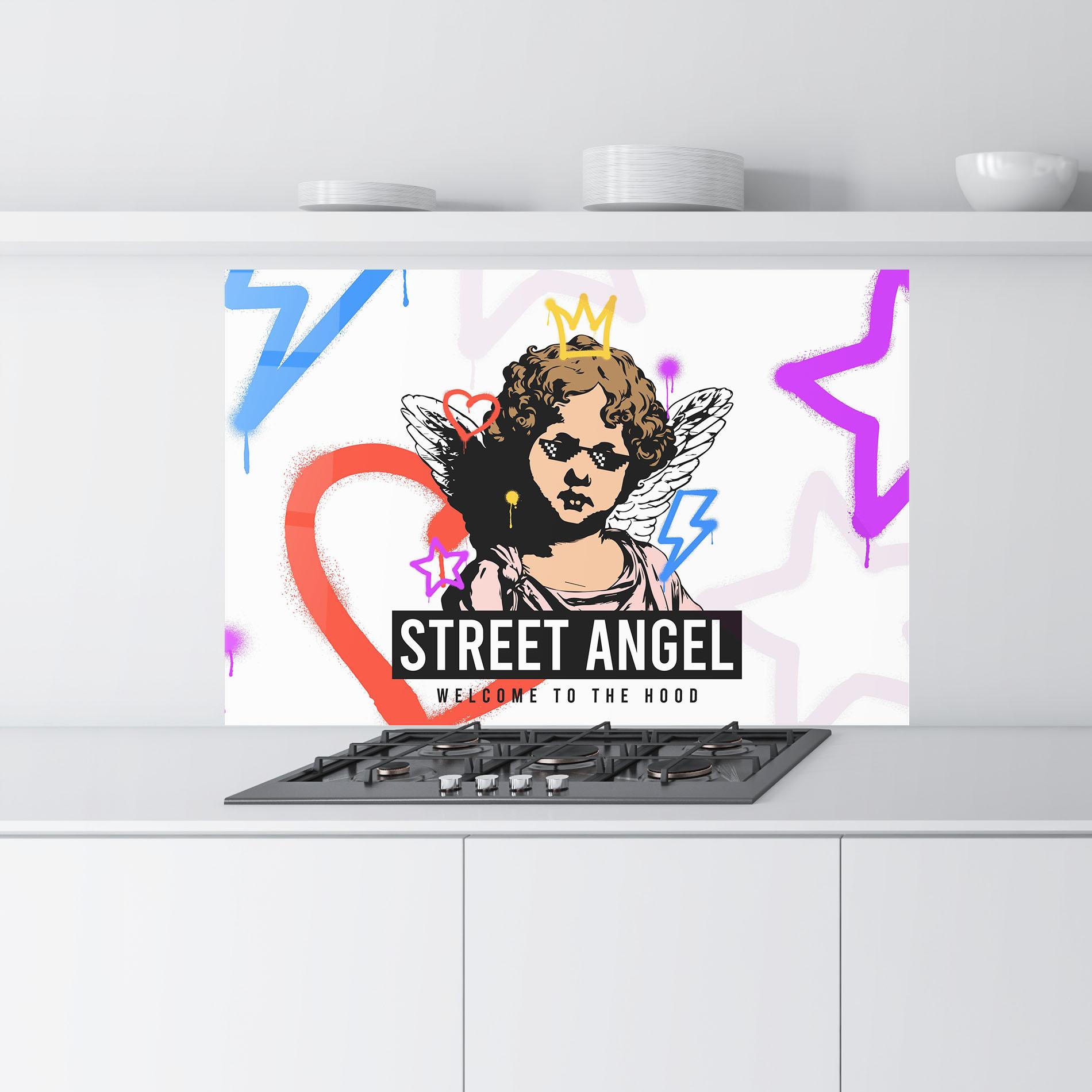 Konyhai üveg hátfal Hood Angel mockup 9
