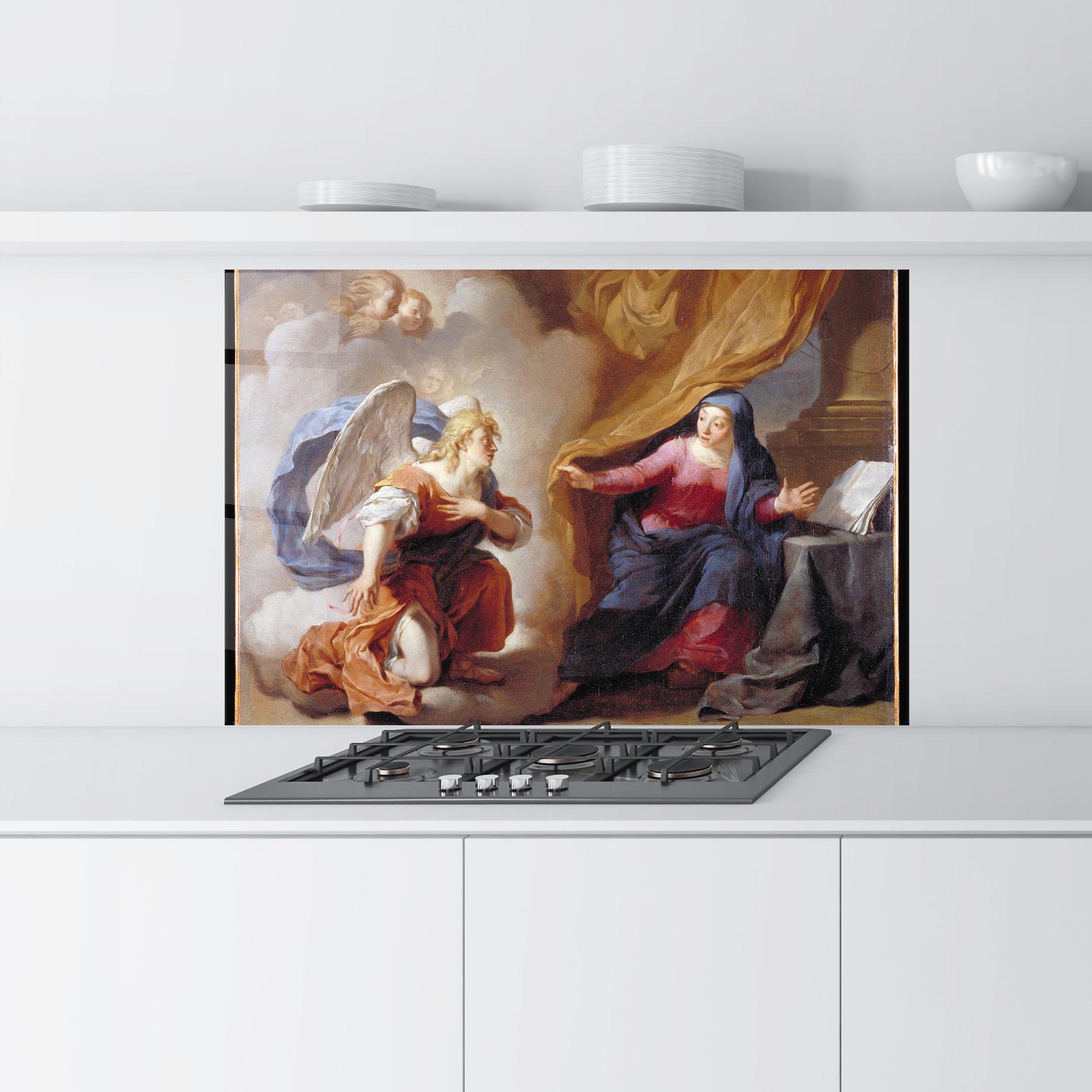 Konyhai üveg hátfal Painting Old Angel mockup 9