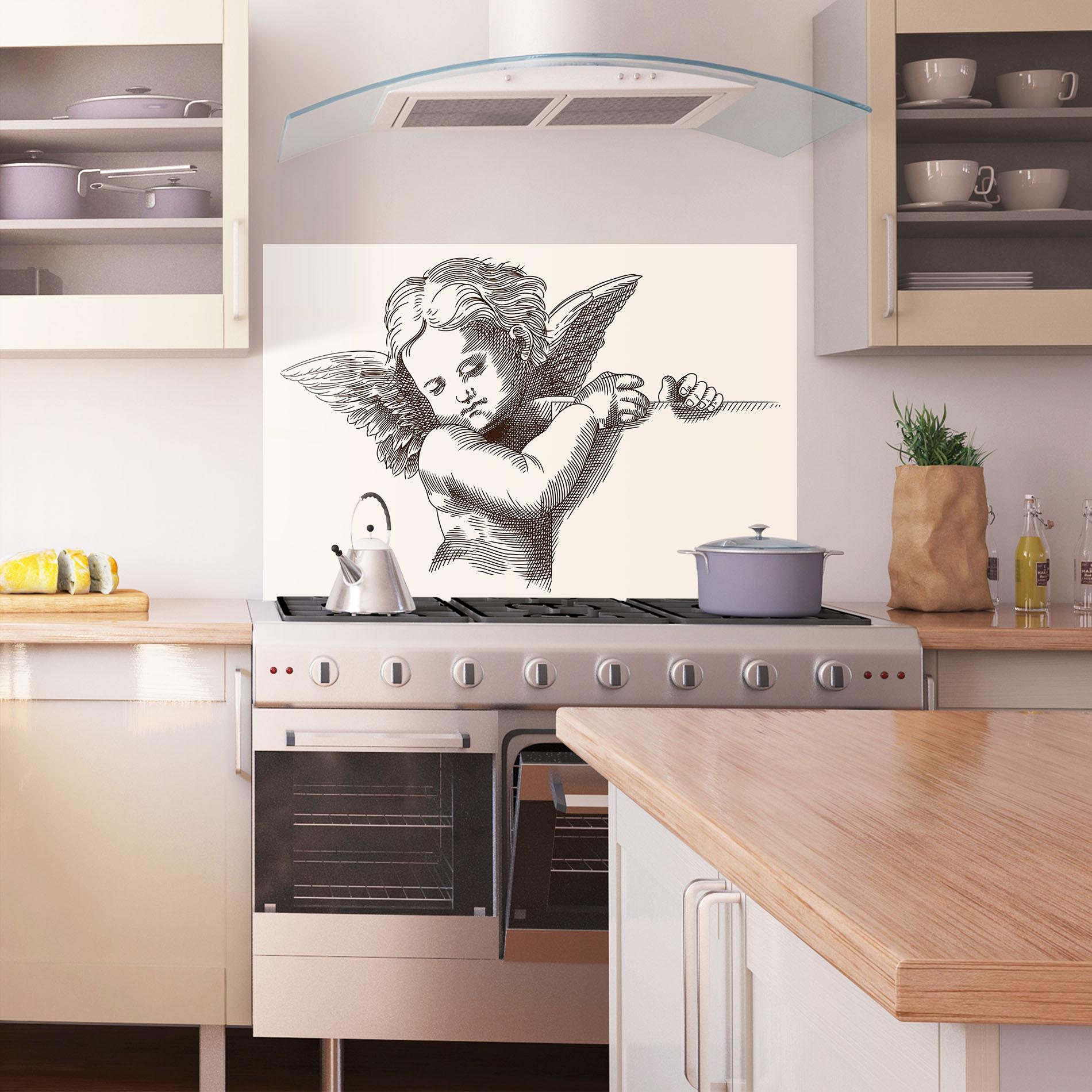 Konyhai üveg hátfal Small Angel mockup 1