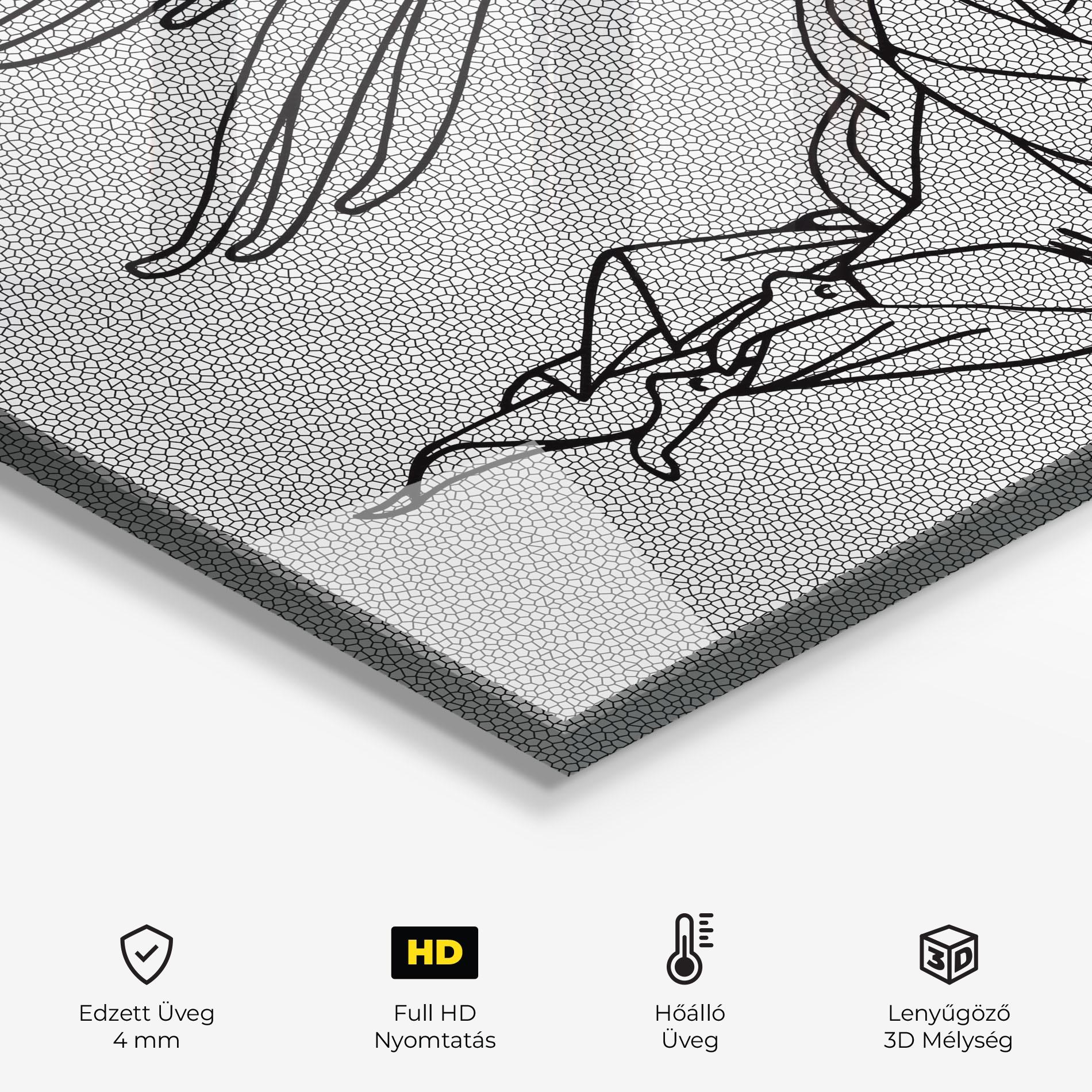 Konyhai üveg hátfal Angel Flying mockup 2