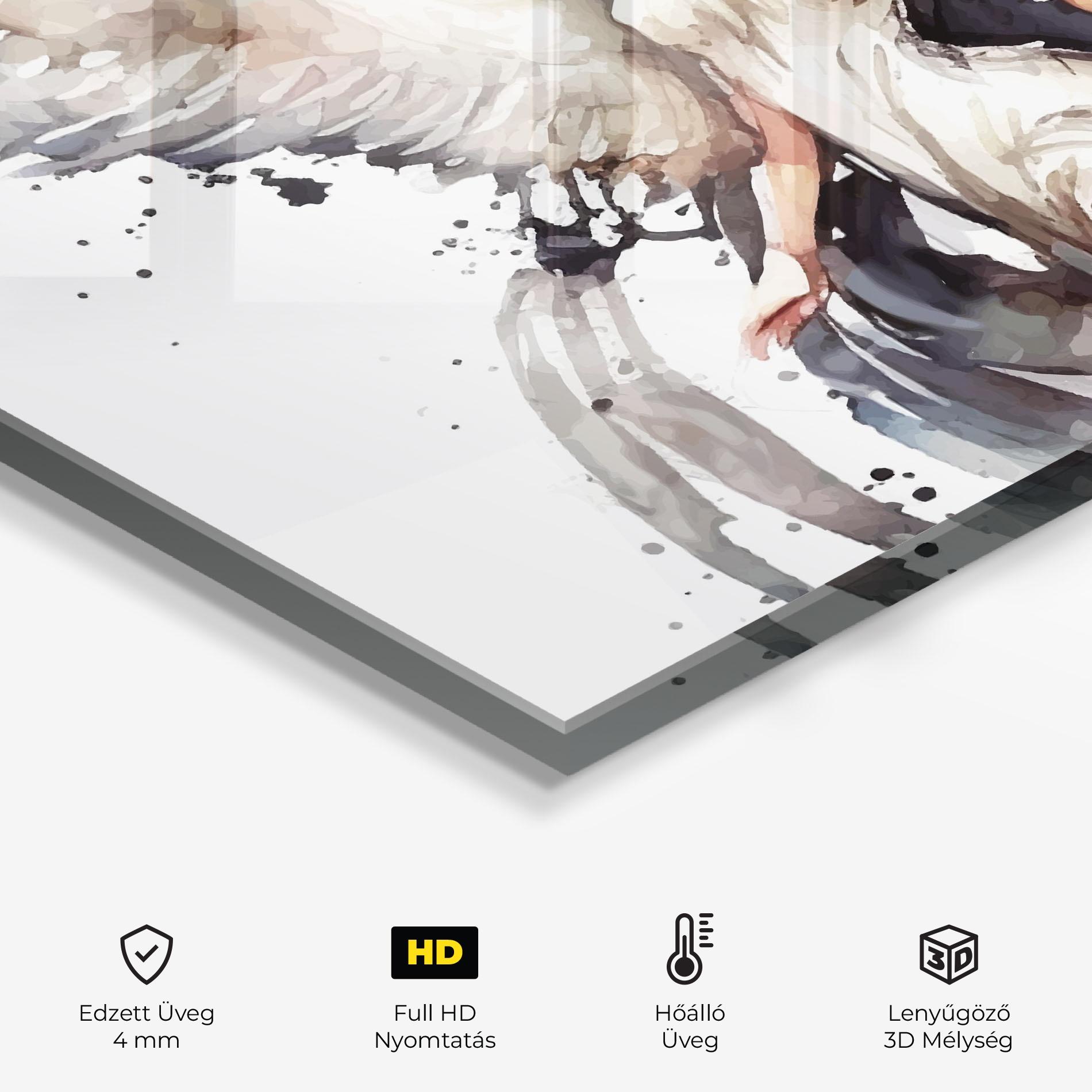 Konyhai üveg hátfal Angel Lady mockup 2