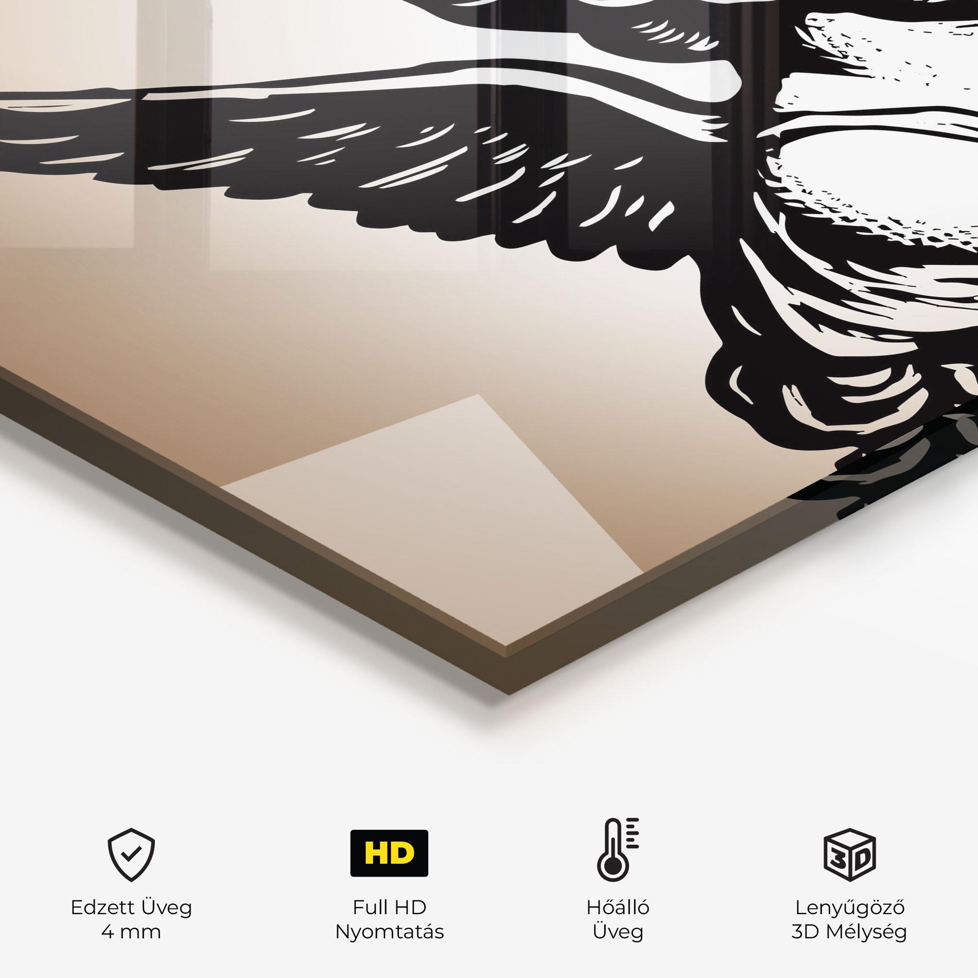 Konyhai üveg hátfal Small Angel Baby mockup 2