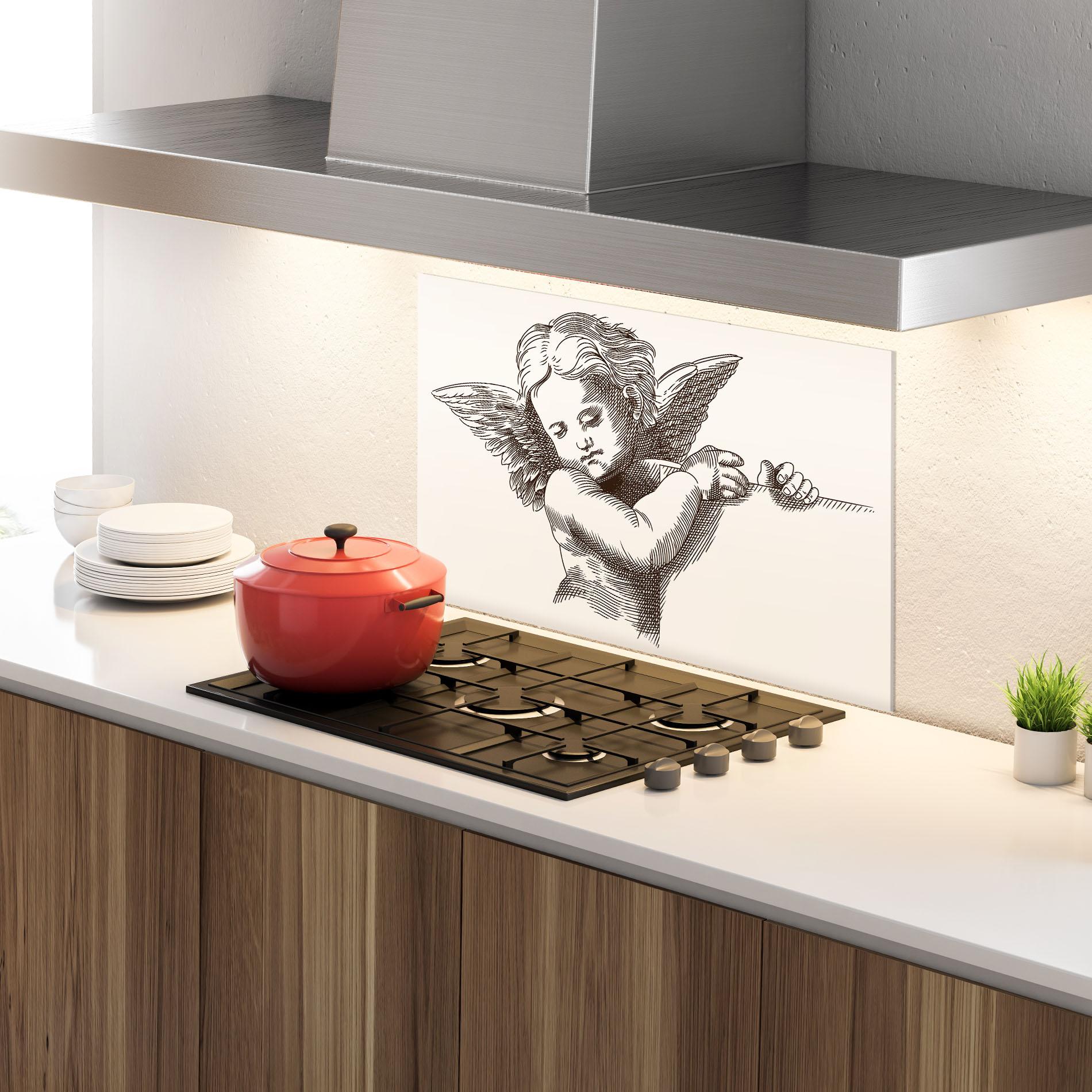 Konyhai üveg hátfal Small Angel mockup 4