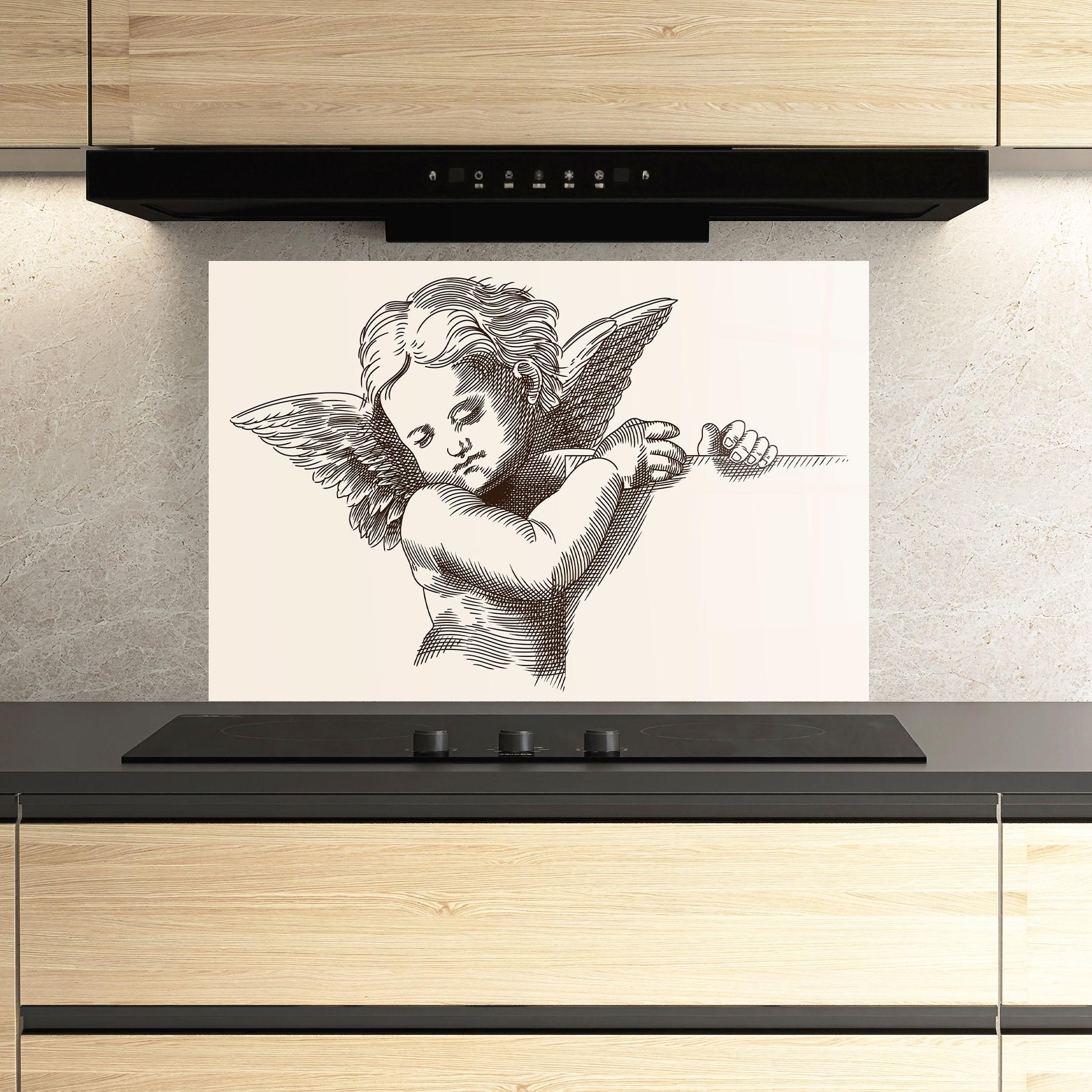 Konyhai üveg hátfal Small Angel mockup 3