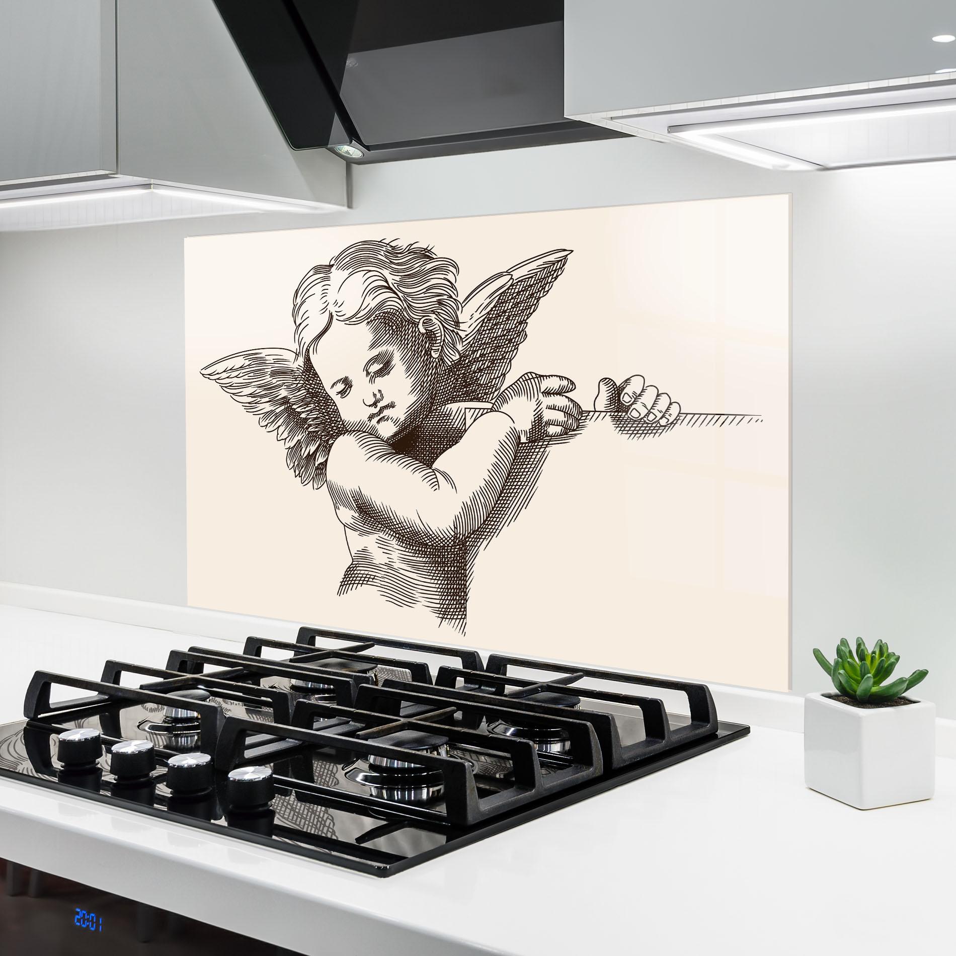 Konyhai üveg hátfal Small Angel mockup 6