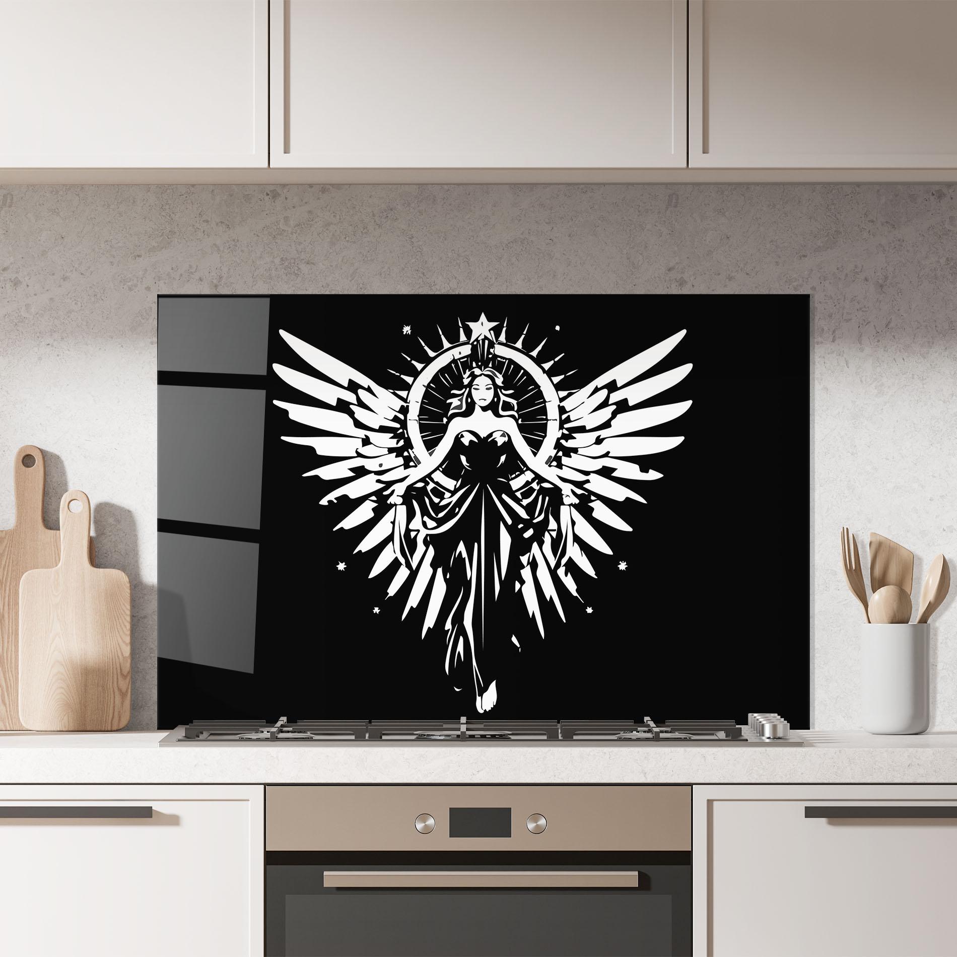 Konyhai üveg hátfal Jewels Angel mockup 7