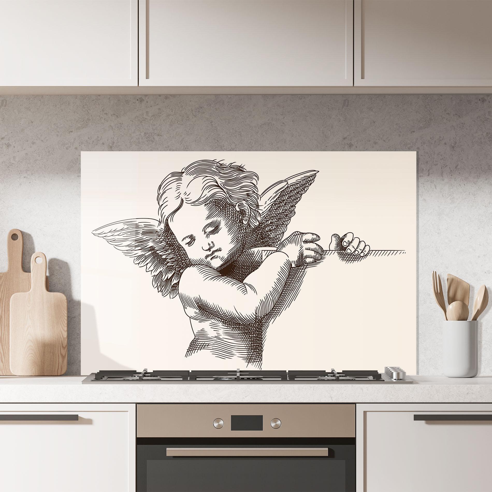 Konyhai üveg hátfal Small Angel mockup 7