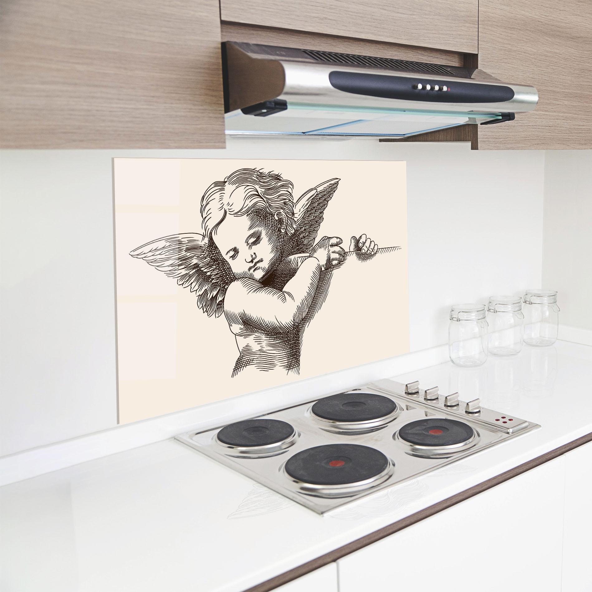 Konyhai üveg hátfal Small Angel mockup 8