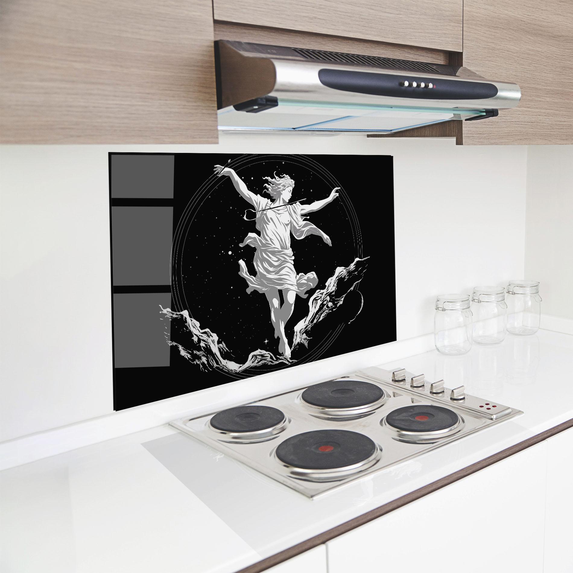 Konyhai üveg hátfal Statue Angel mockup 8