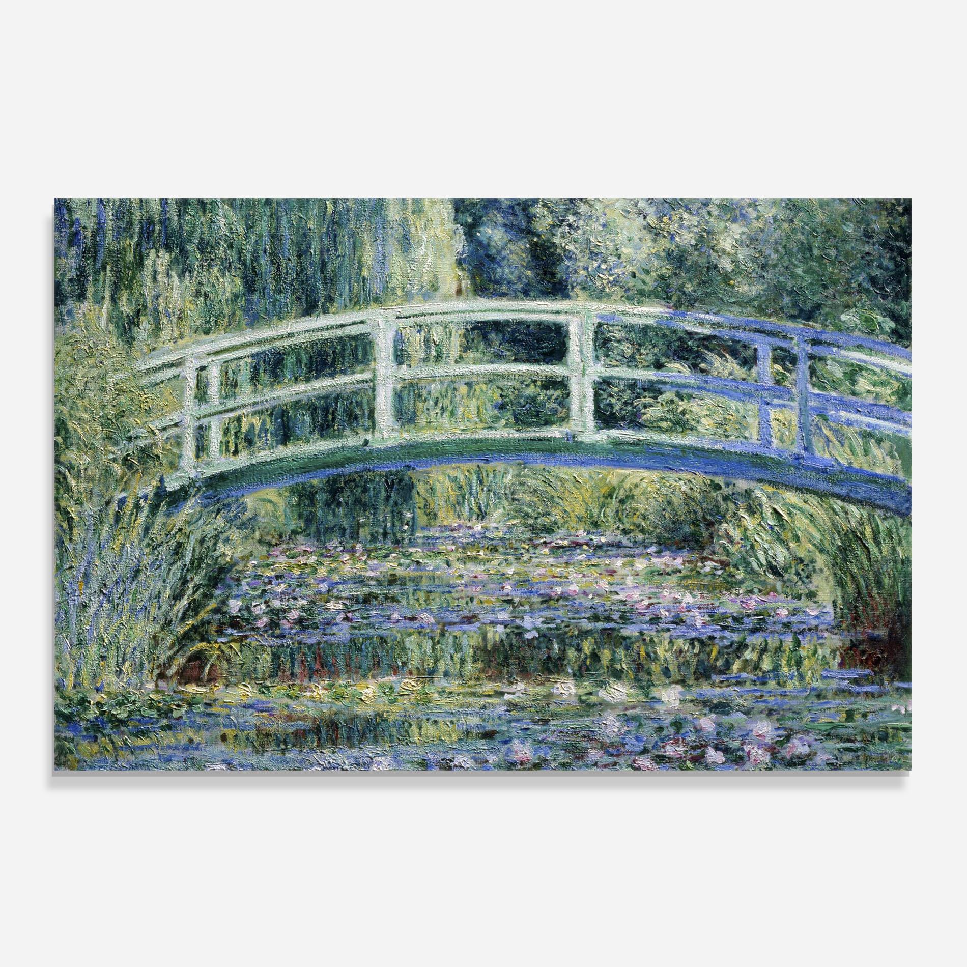 Konyhai üveg hátfal Water Lilies mockup 0