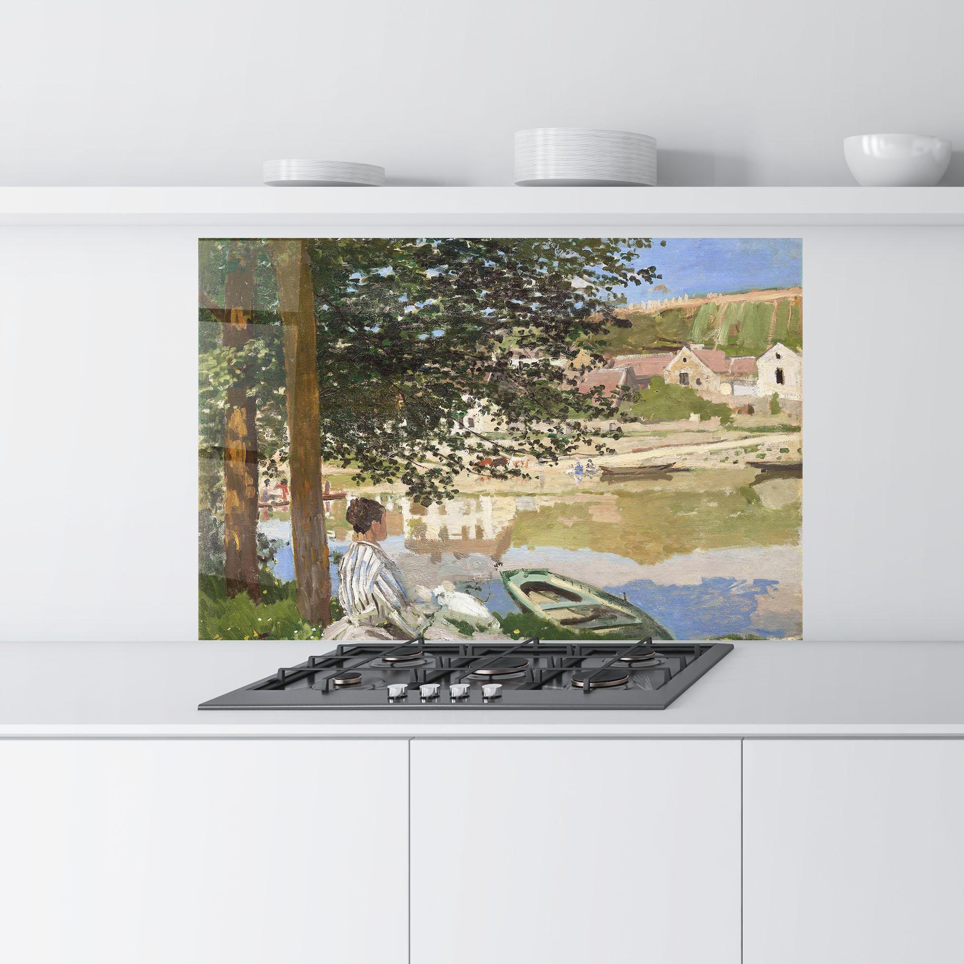 Konyhai üveg hátfal On The Bank Of The Seine mockup 9