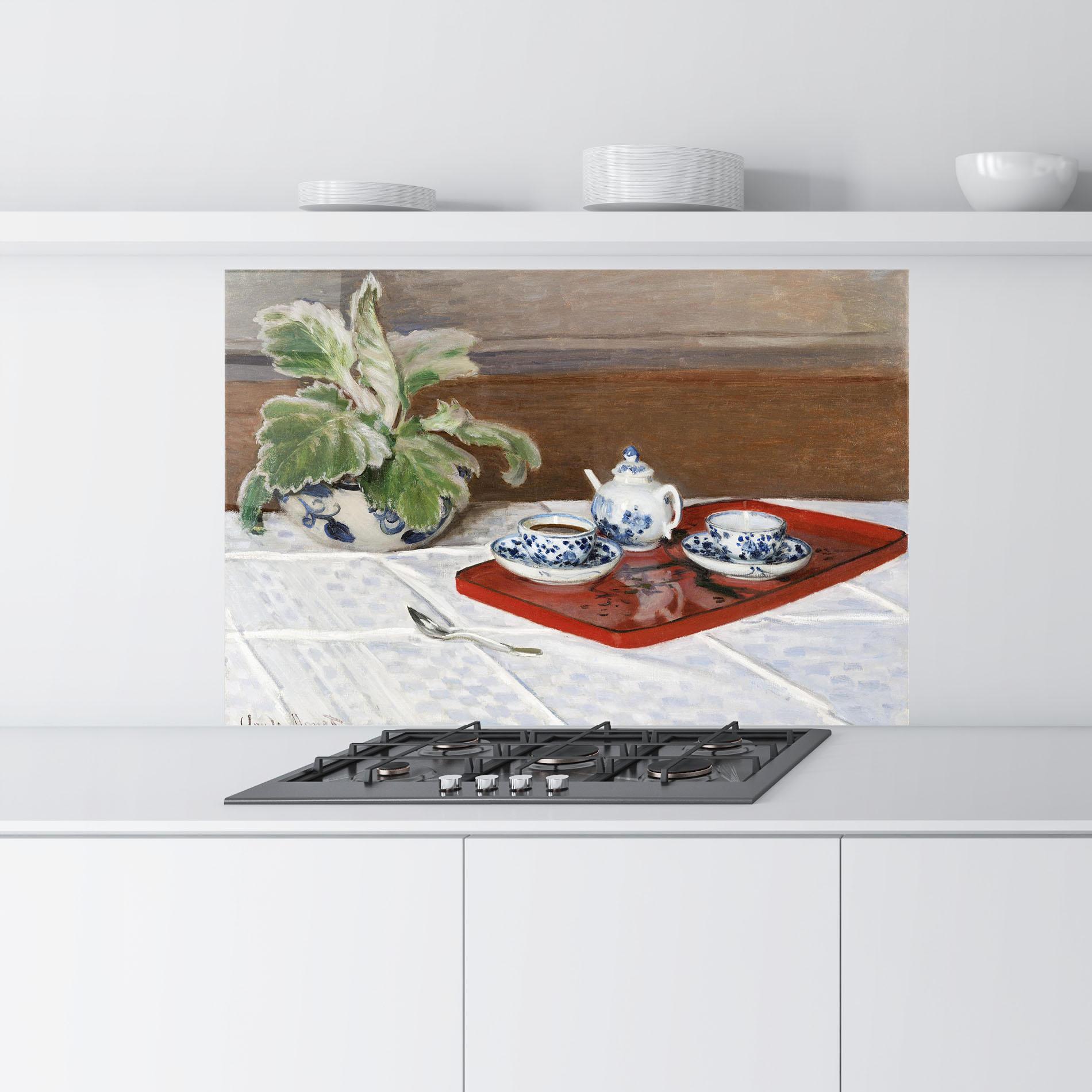 Konyhai üveg hátfal Tea Service mockup 9