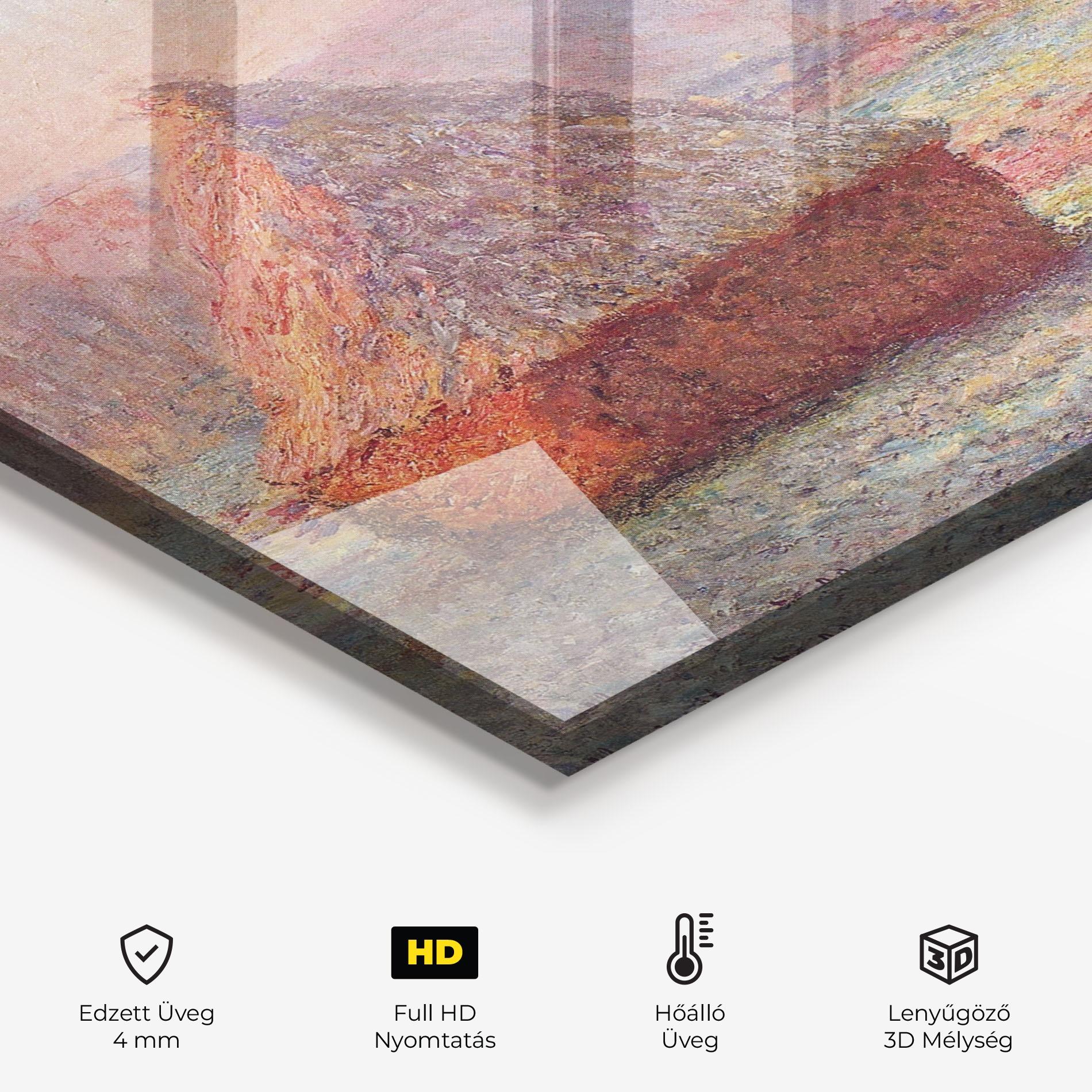 Konyhai üveg hátfal White Frost mockup 2