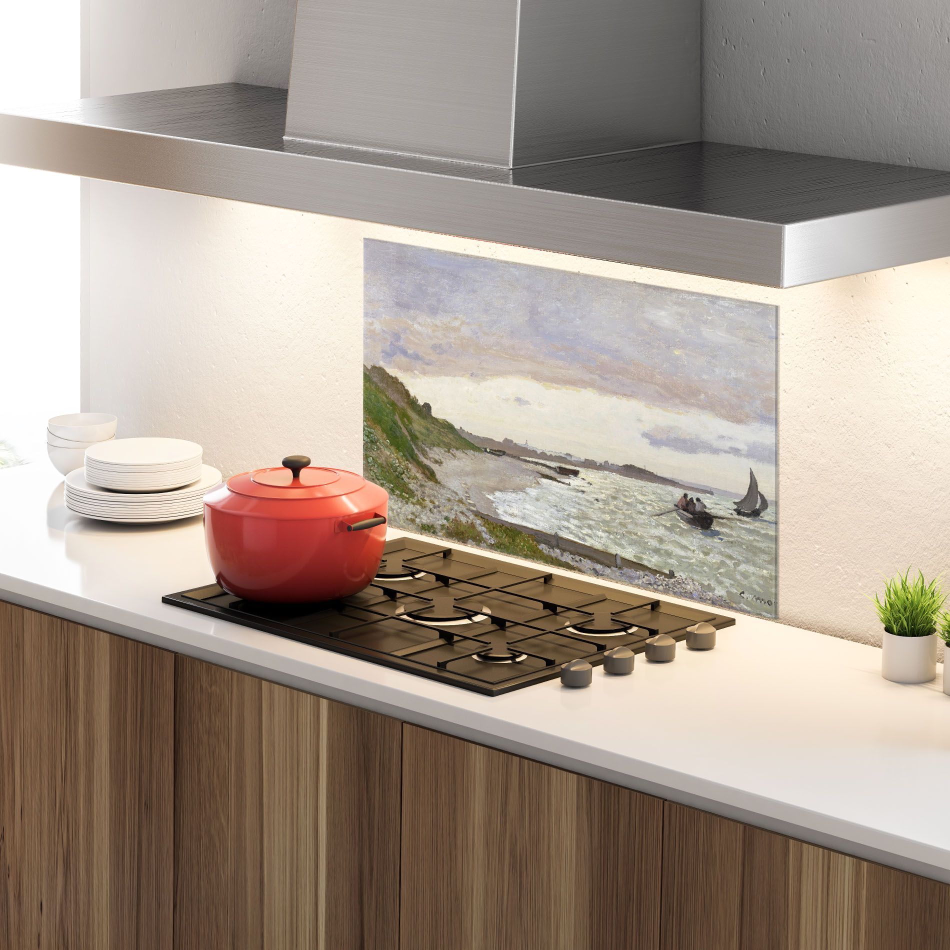 Seashore At Sainte Adresse mockup 4