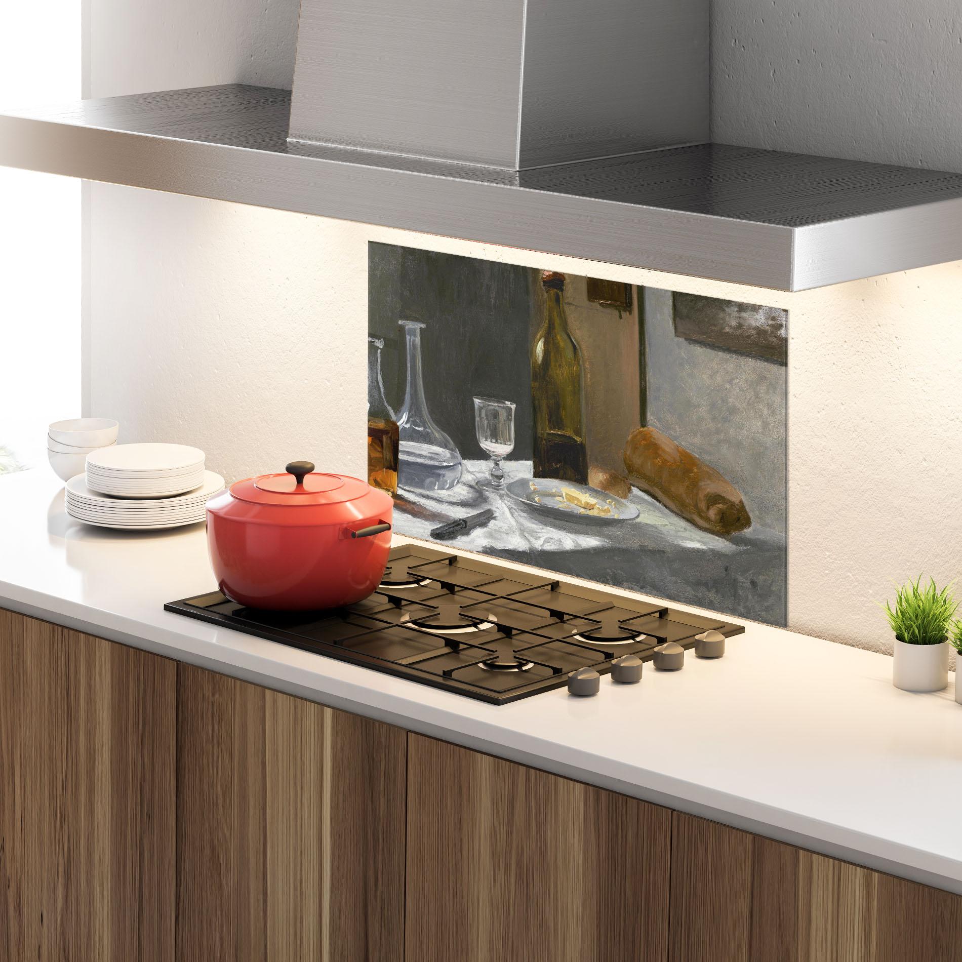 Konyhai üveg hátfal Still Life With Bottle mockup 4