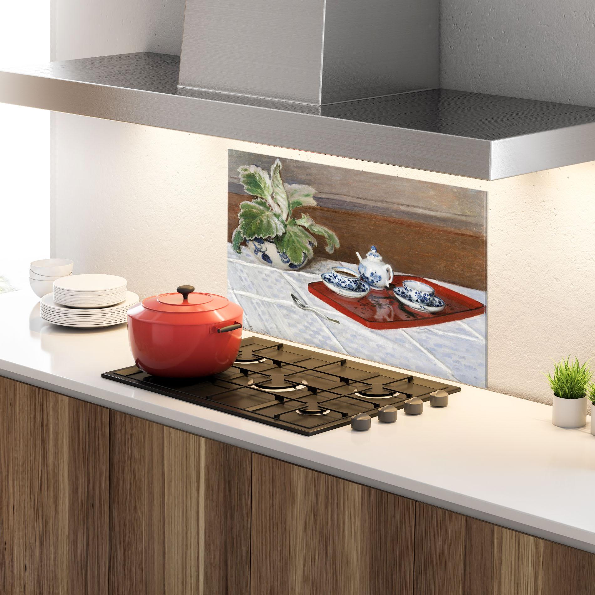 Konyhai üveg hátfal Tea Service mockup 4