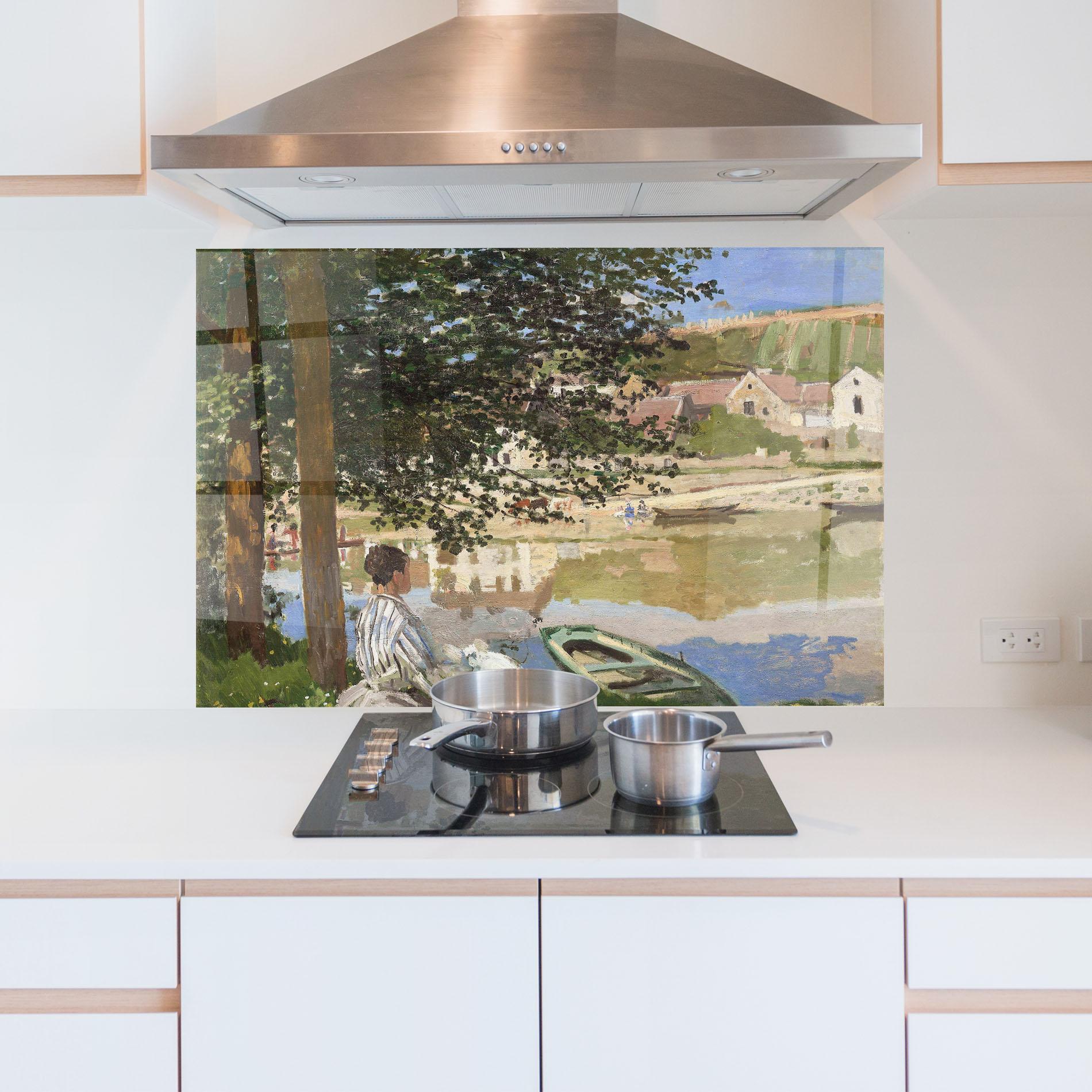 Konyhai üveg hátfal On The Bank Of The Seine mockup 5