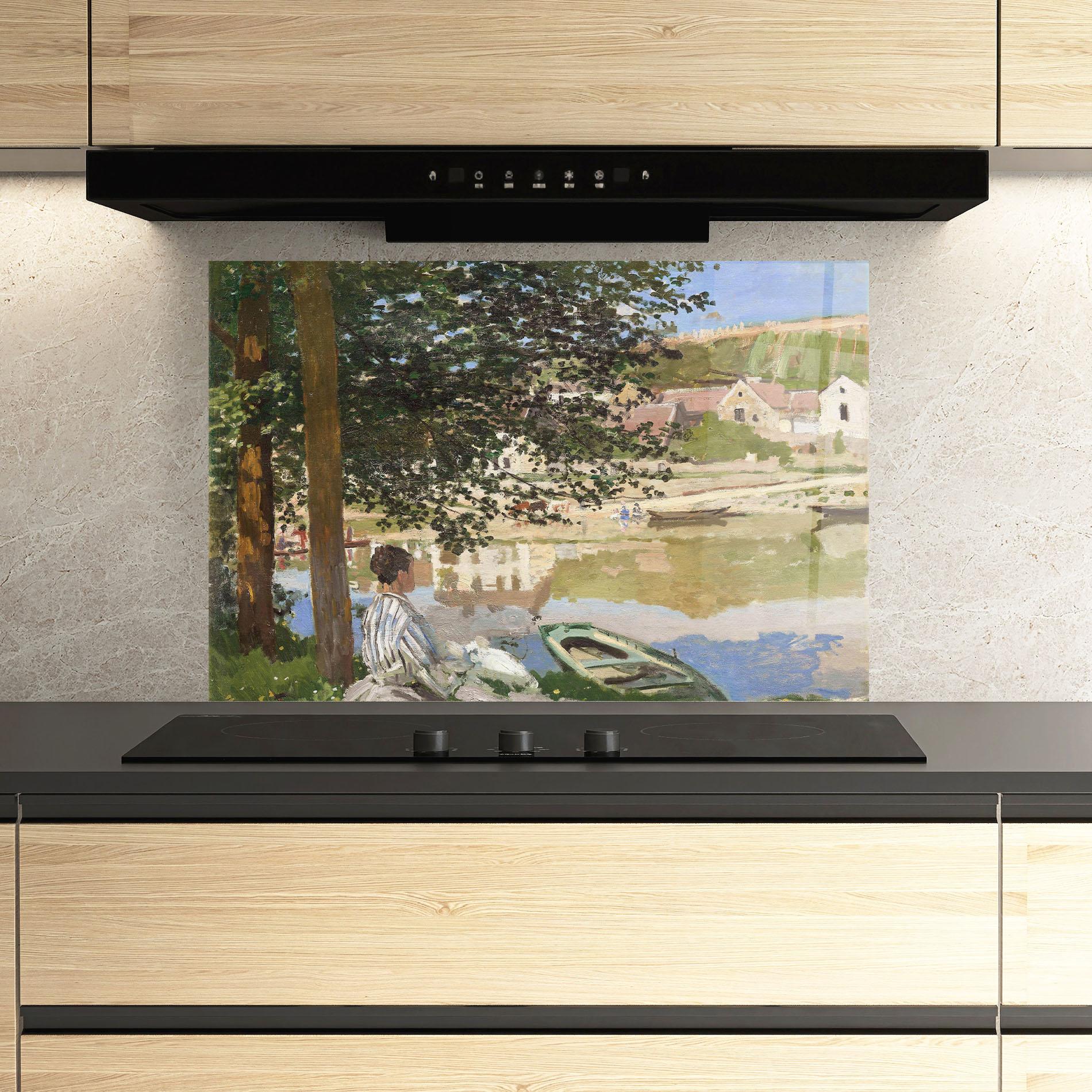 Konyhai üveg hátfal On The Bank Of The Seine mockup 3