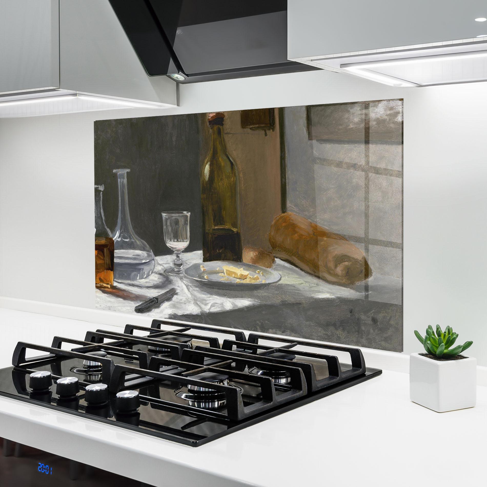 Konyhai üveg hátfal Still Life With Bottle mockup 6