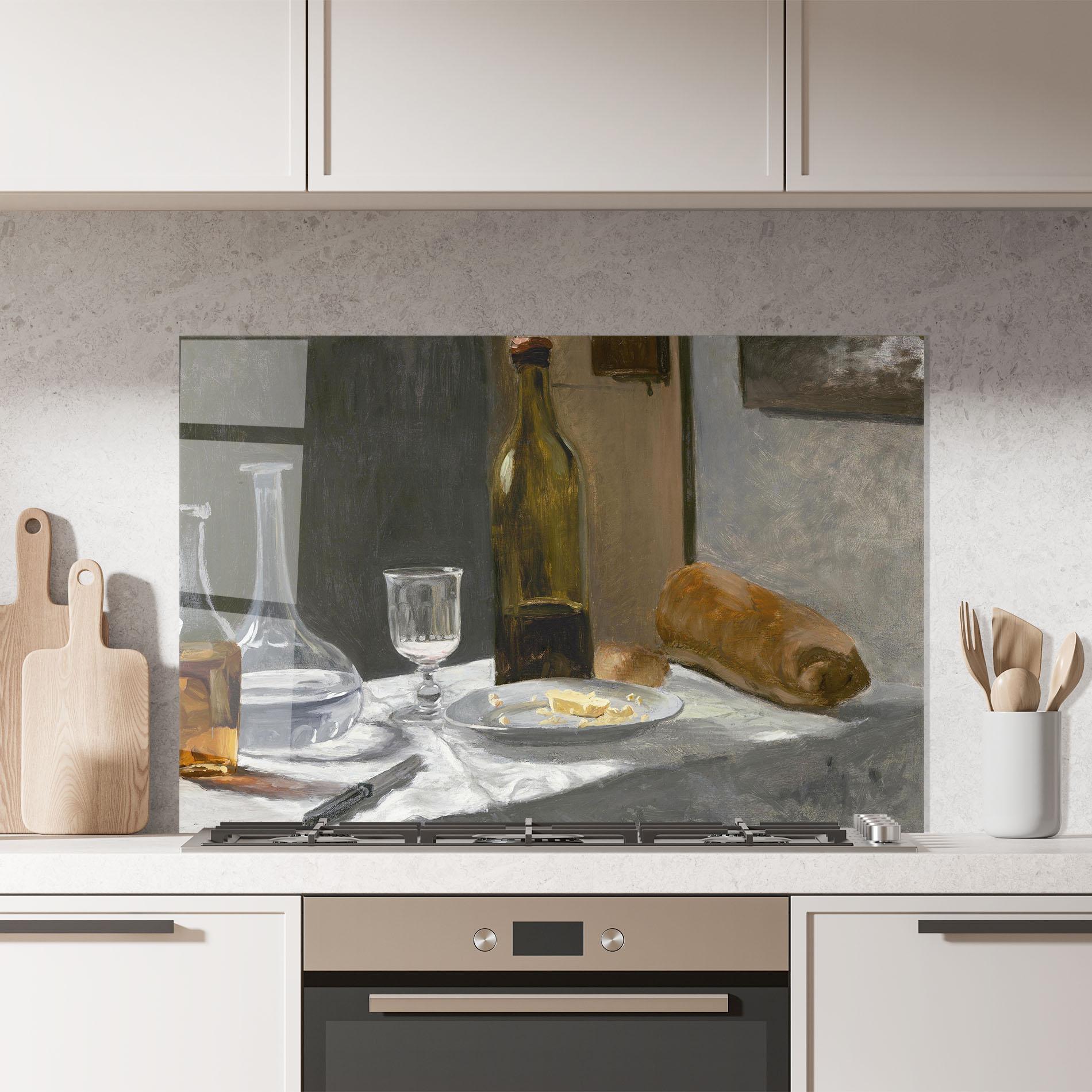 Konyhai üveg hátfal Still Life With Bottle mockup 7