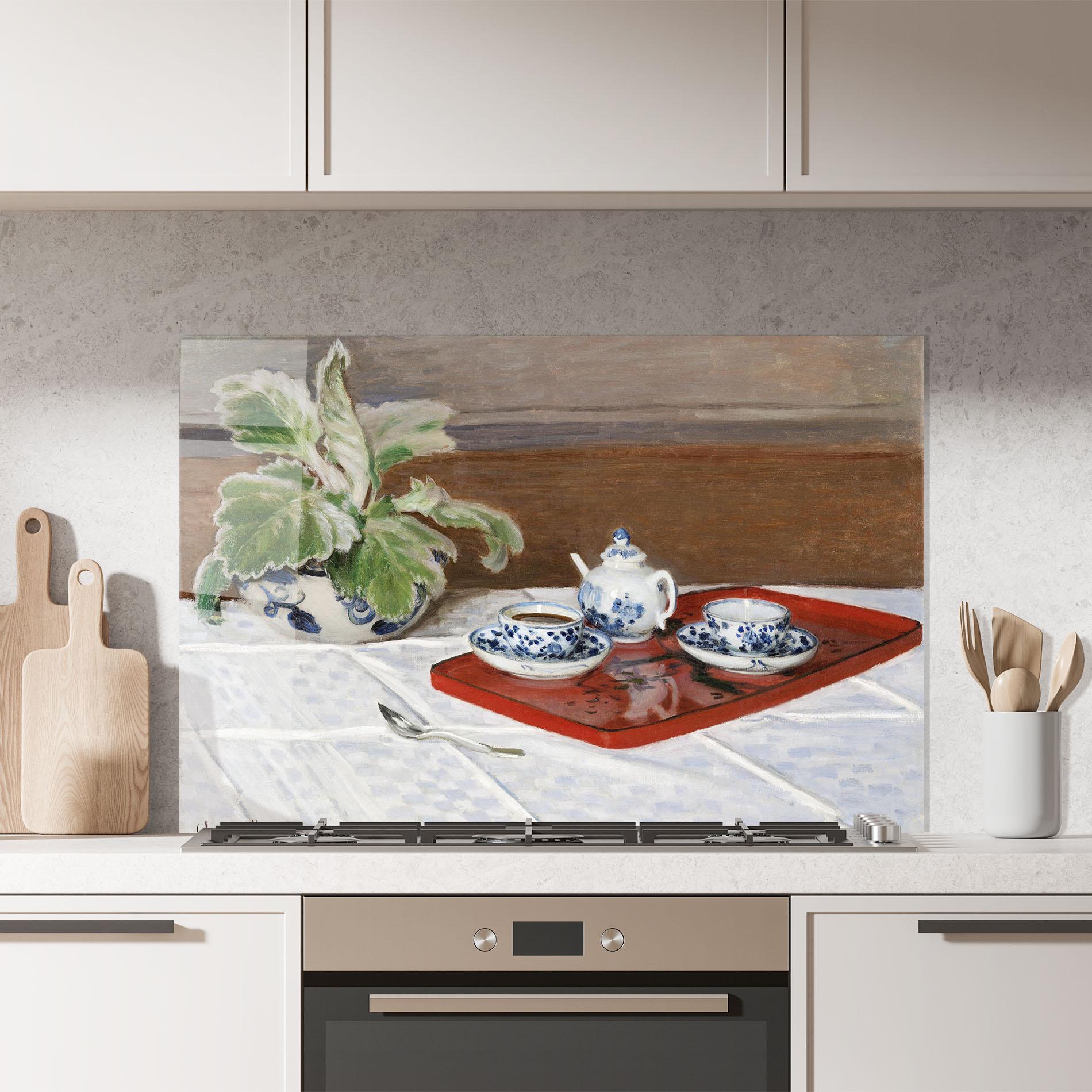 Konyhai üveg hátfal Tea Service mockup 7