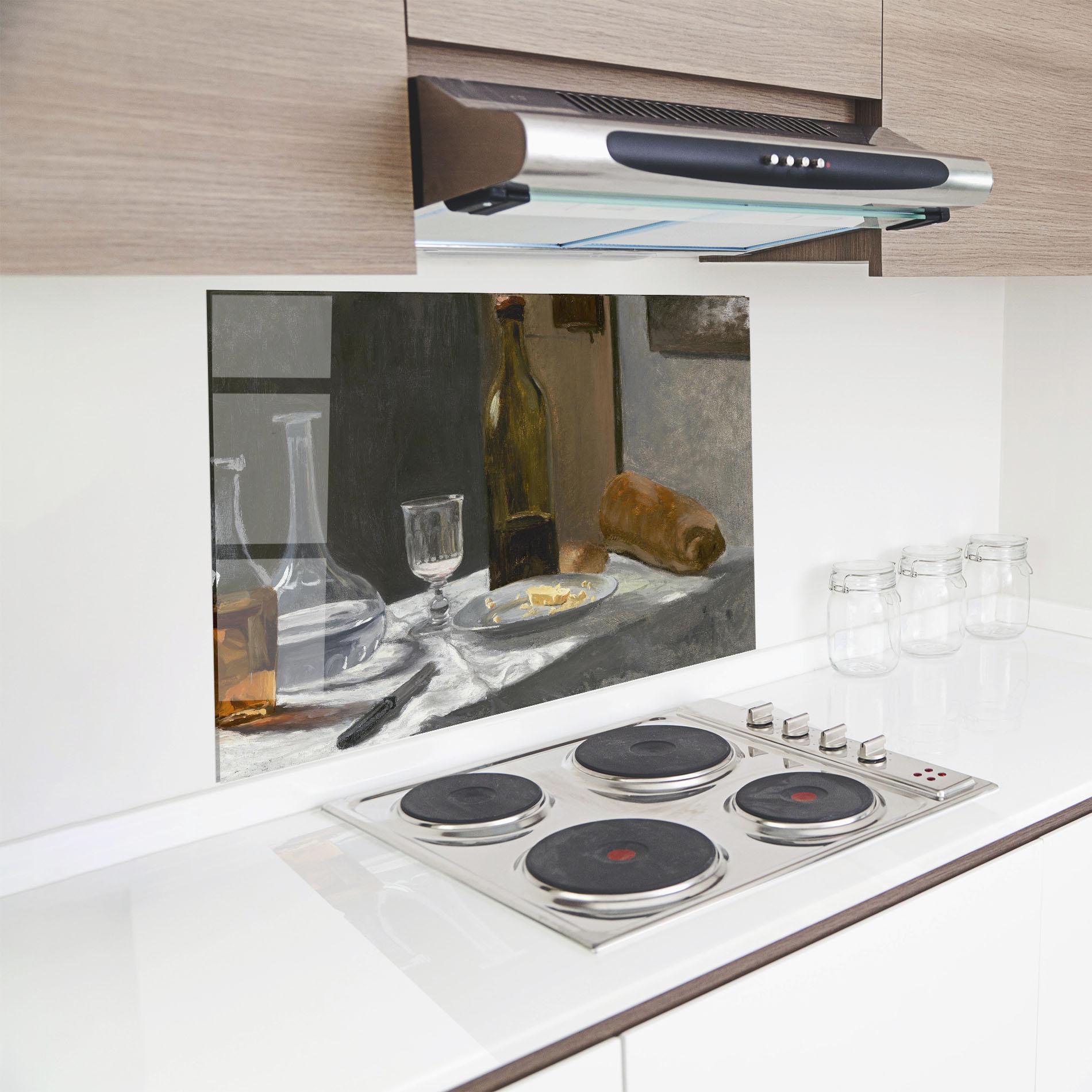 Konyhai üveg hátfal Still Life With Bottle mockup 8