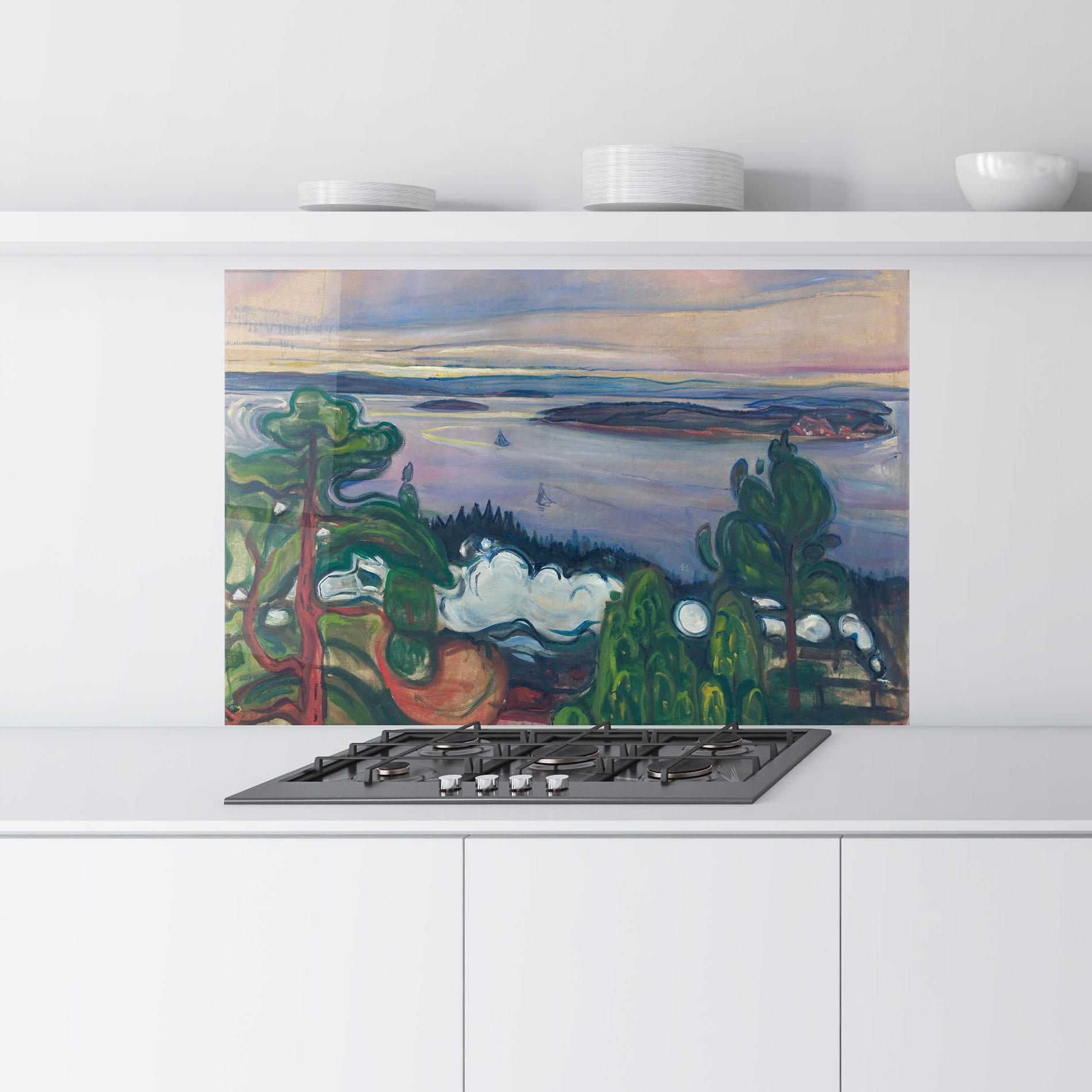 Konyhai üveg hátfal Train Smoke mockup 9