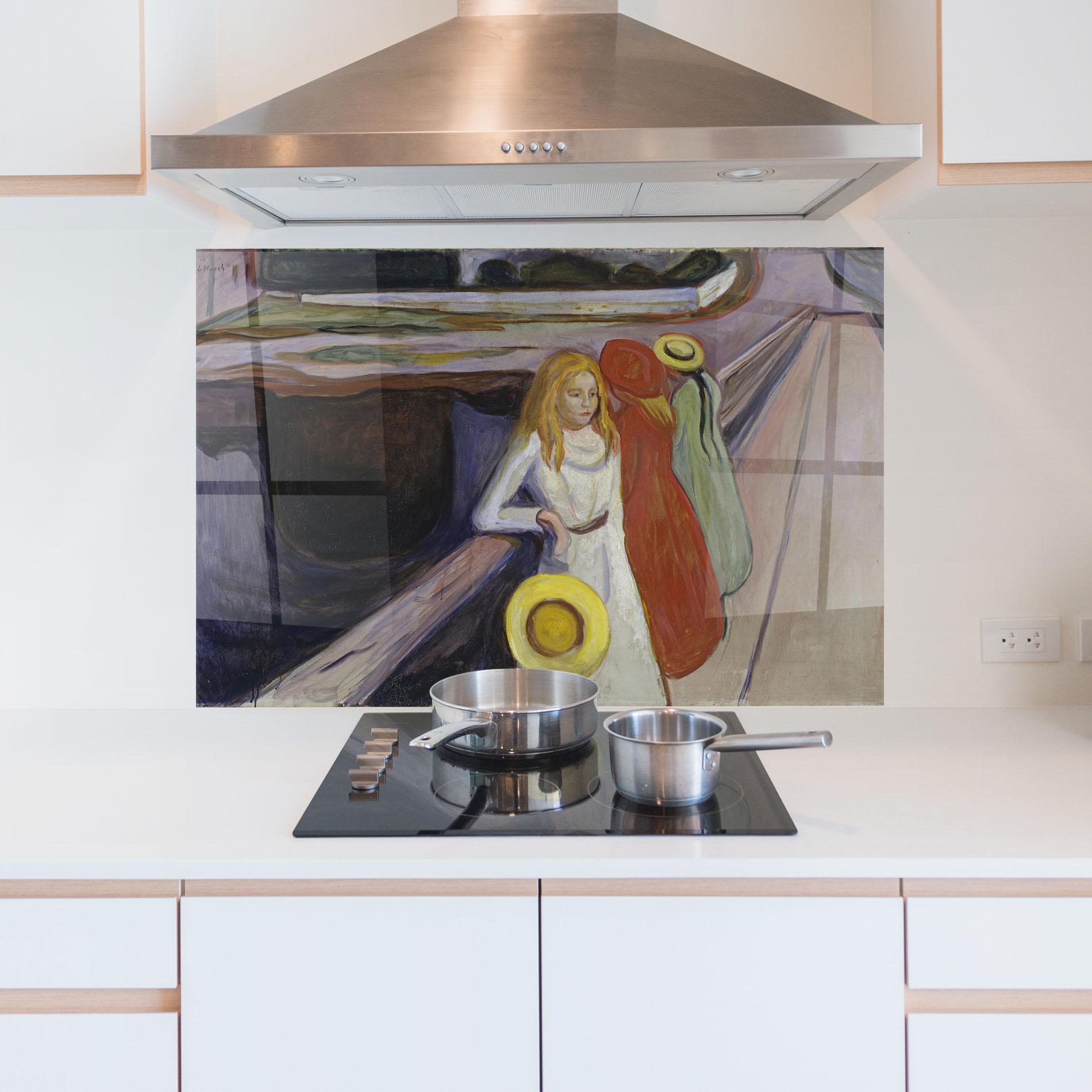 Konyhai üveg hátfal Bridge Girls mockup 5