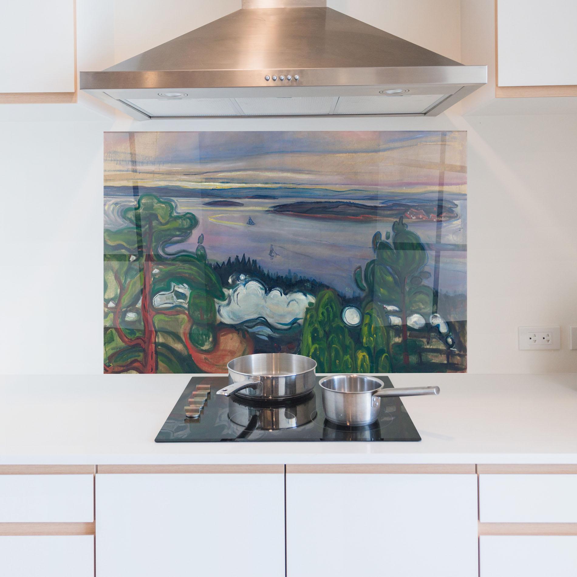 Konyhai üveg hátfal Train Smoke mockup 5