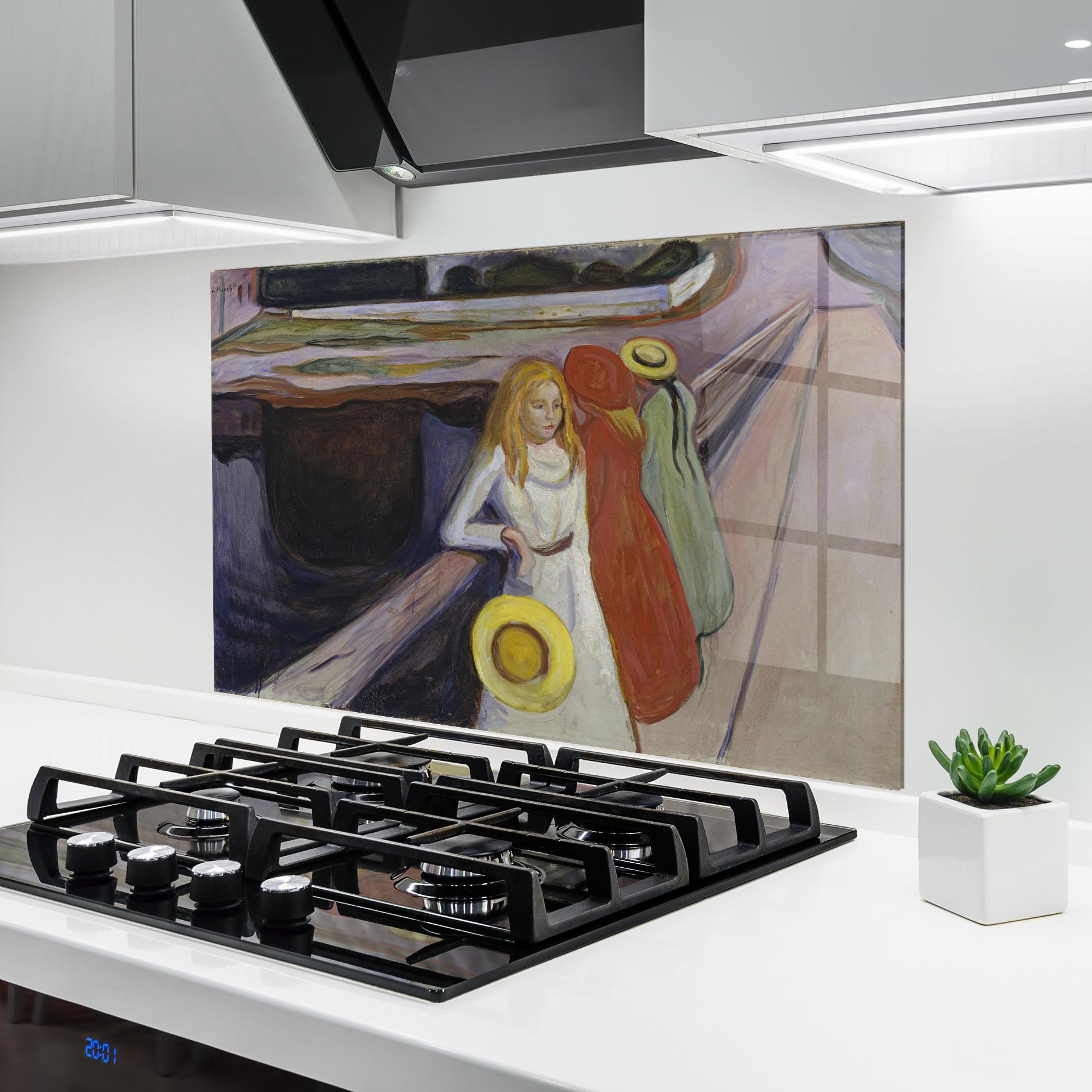 Konyhai üveg hátfal Bridge Girls mockup 6