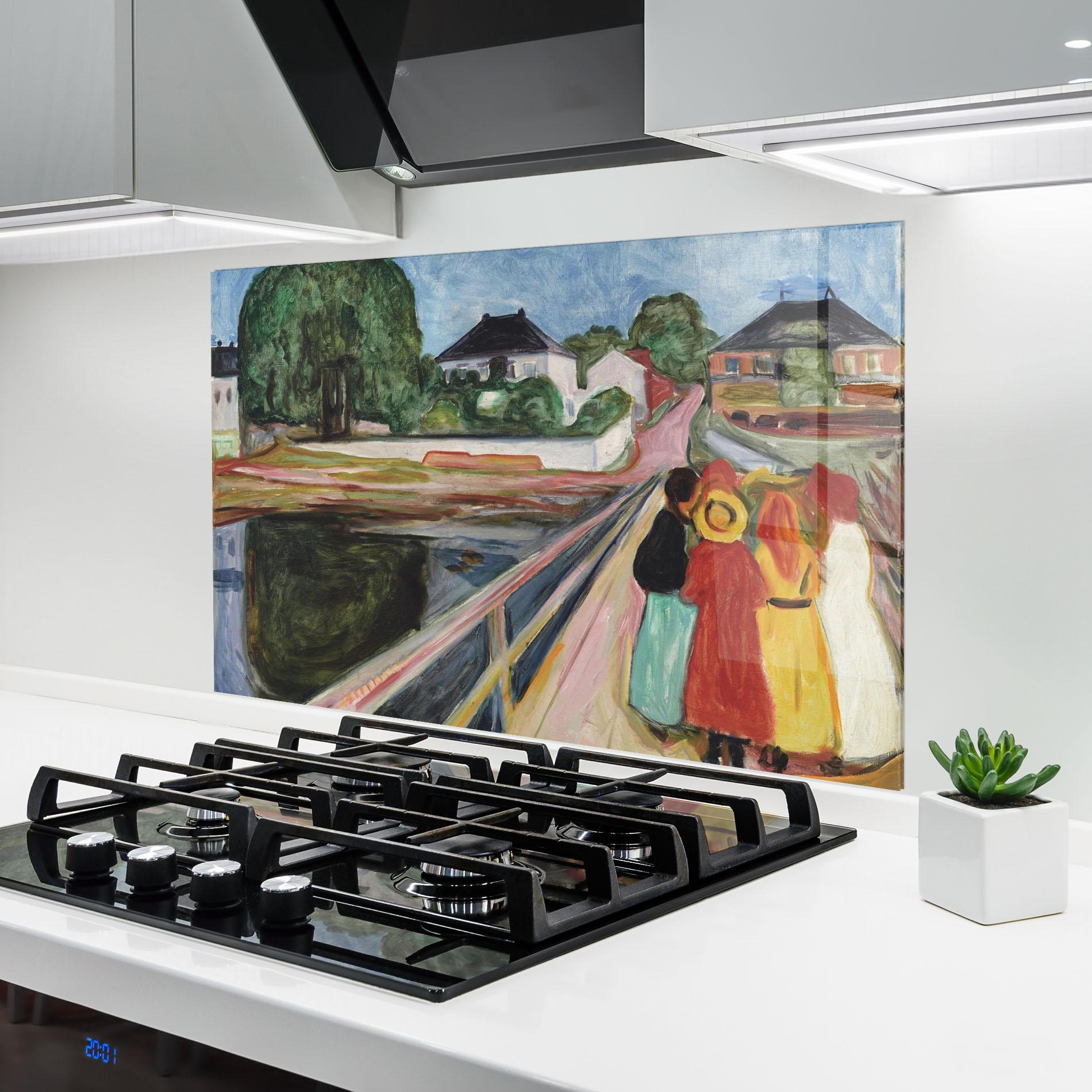 Konyhai üveg hátfal Pikene Pa Broen mockup 6